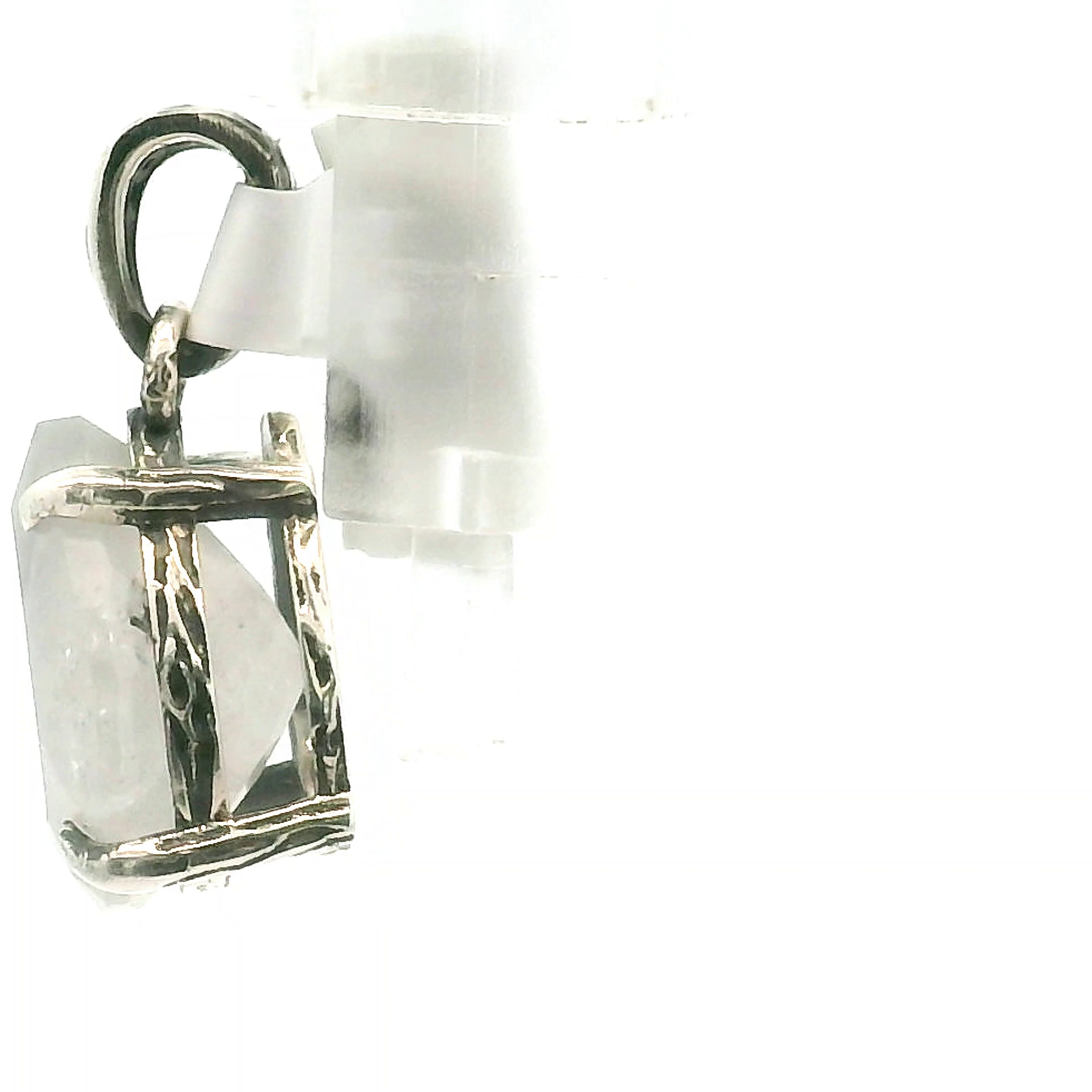 Bad Witch Flower Agate Pendant .925 Sterling Sliver for Empowering you to Blossom