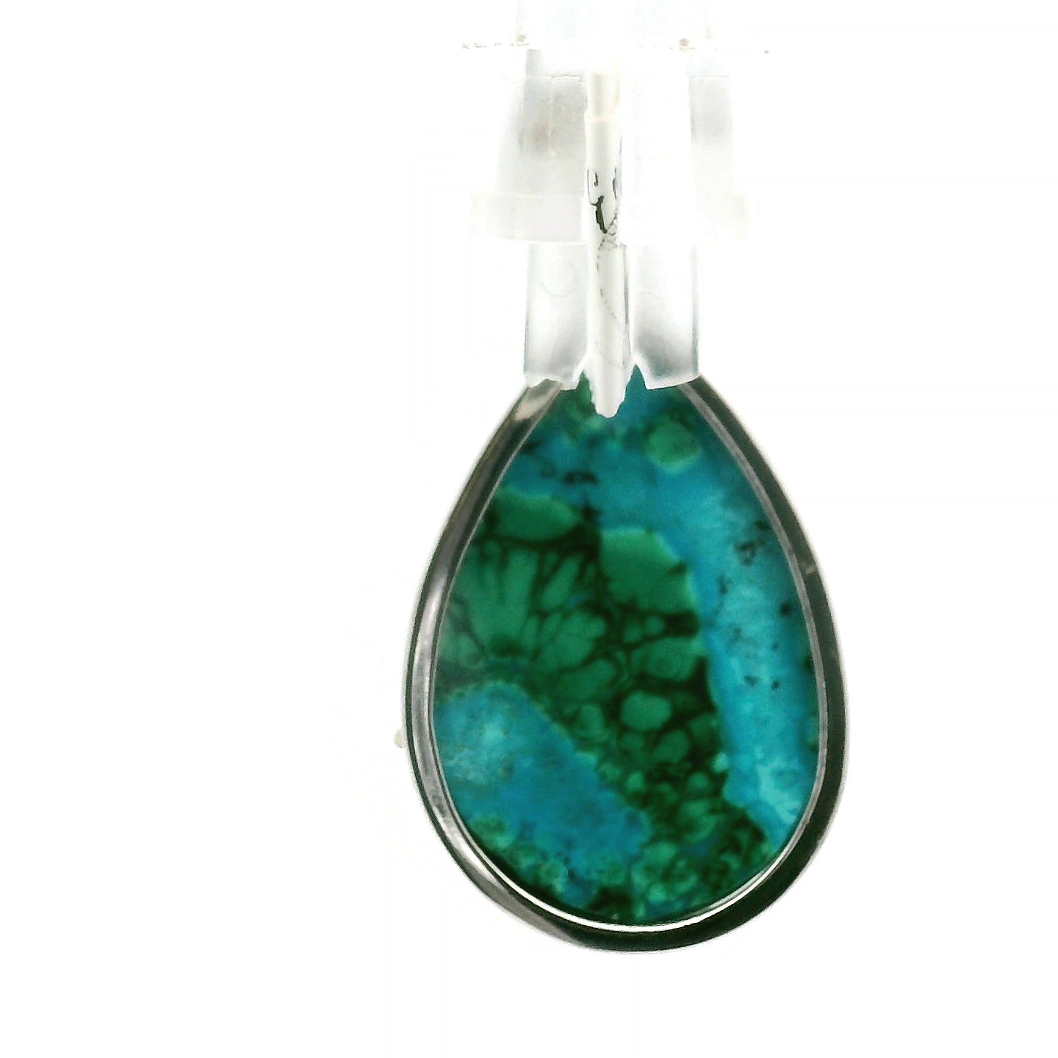 Malachola with Moonstone Pendant .925 Silver for Abundance, Protection and Transformation