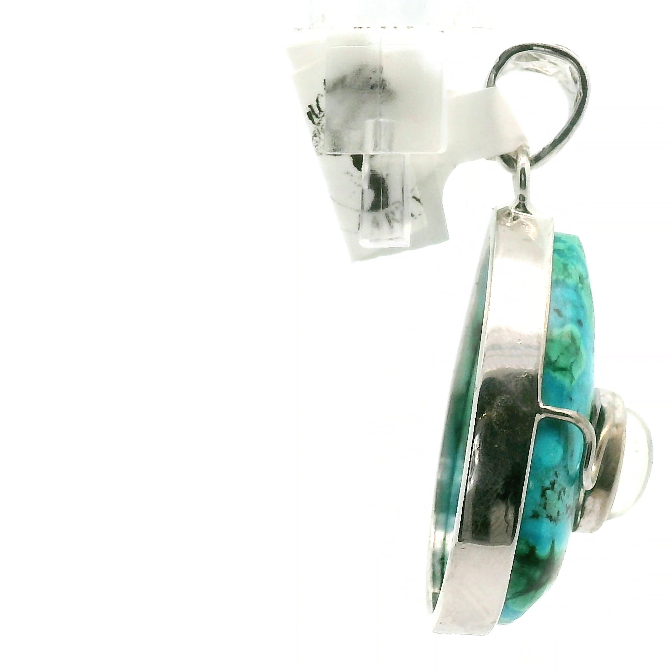 Malachola with Moonstone Pendant .925 Silver for Abundance, Protection and Transformation
