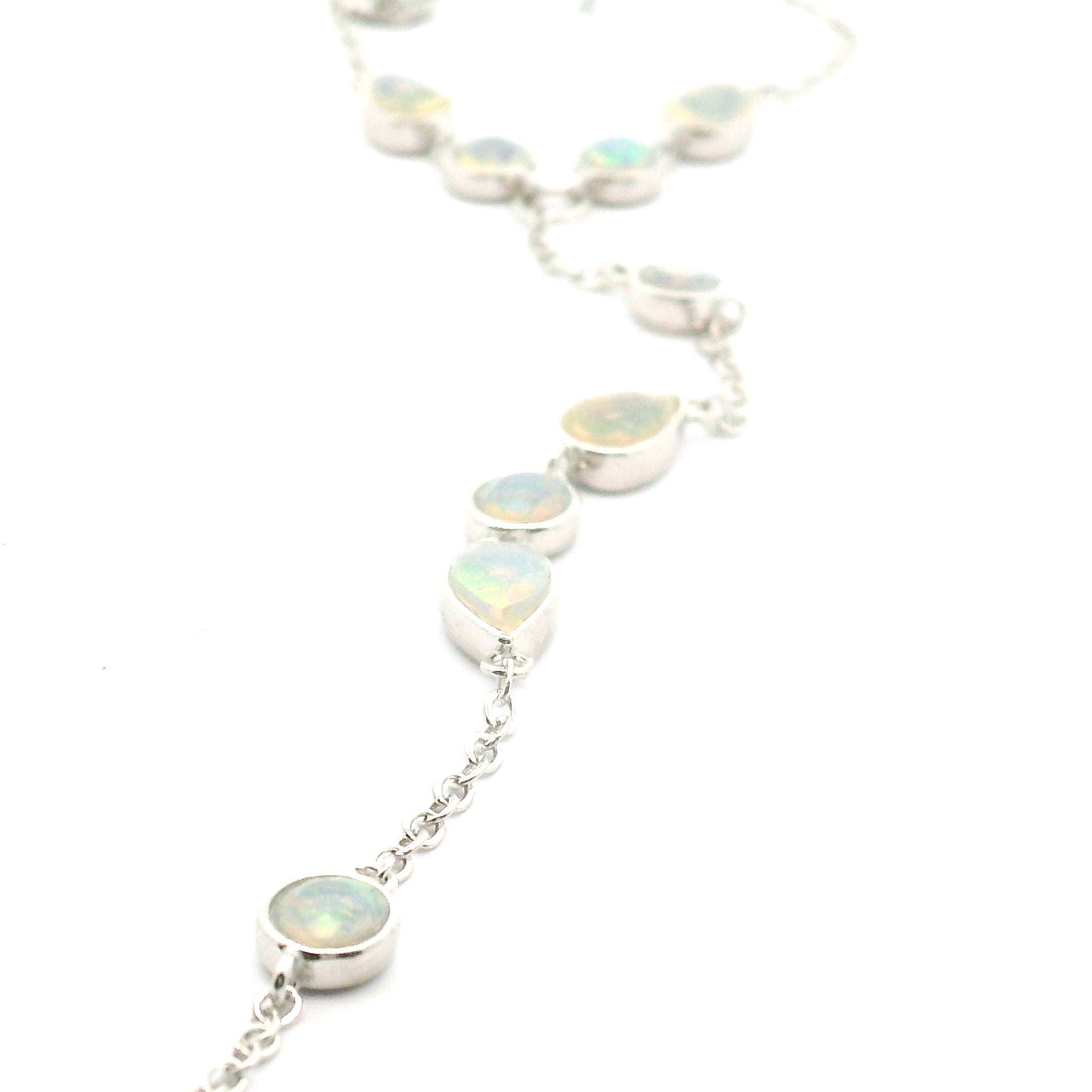 Crystal Adjustable Hand-Chain in .925 Silver for Creation and Prosperity