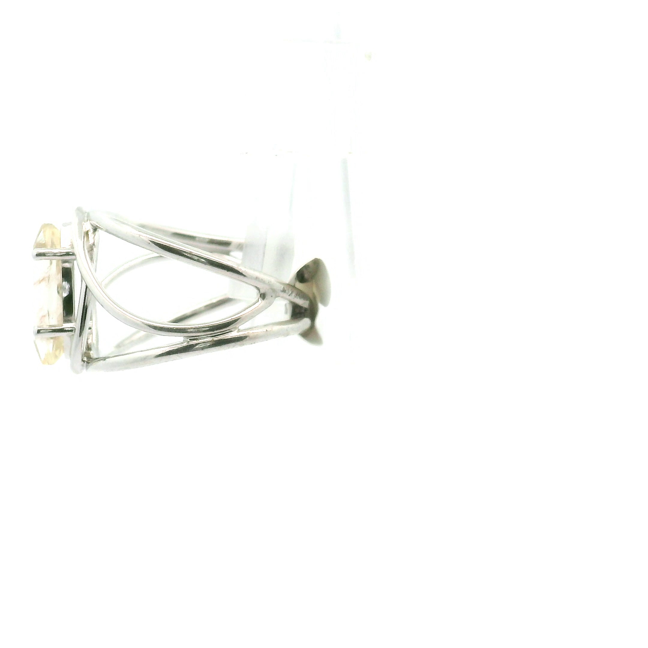 Oregon Sunstone Midi Cuff Ring .925 Silver for Confidence and Strength