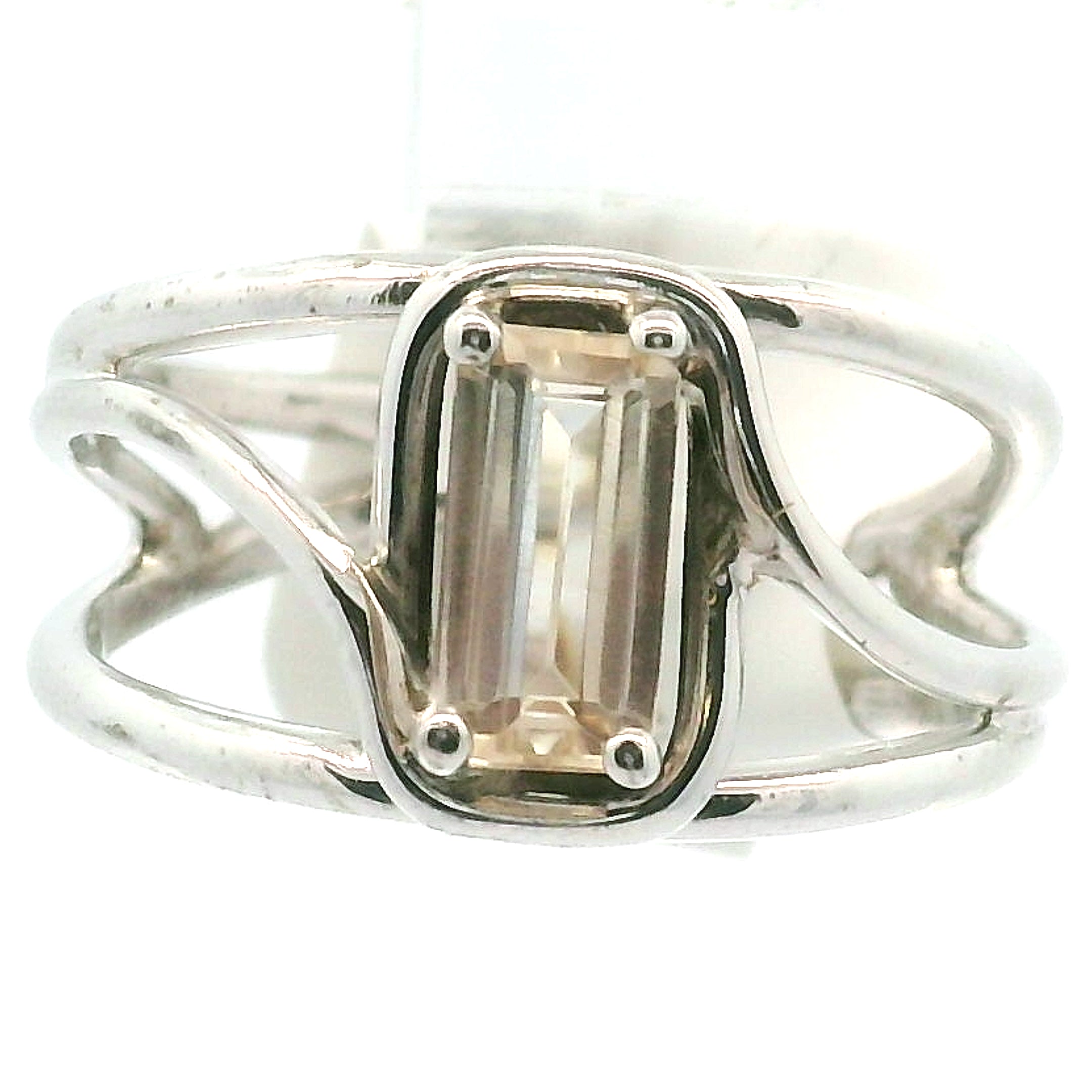 Oregon Sunstone Midi Cuff Ring .925 Silver for Confidence and Strength