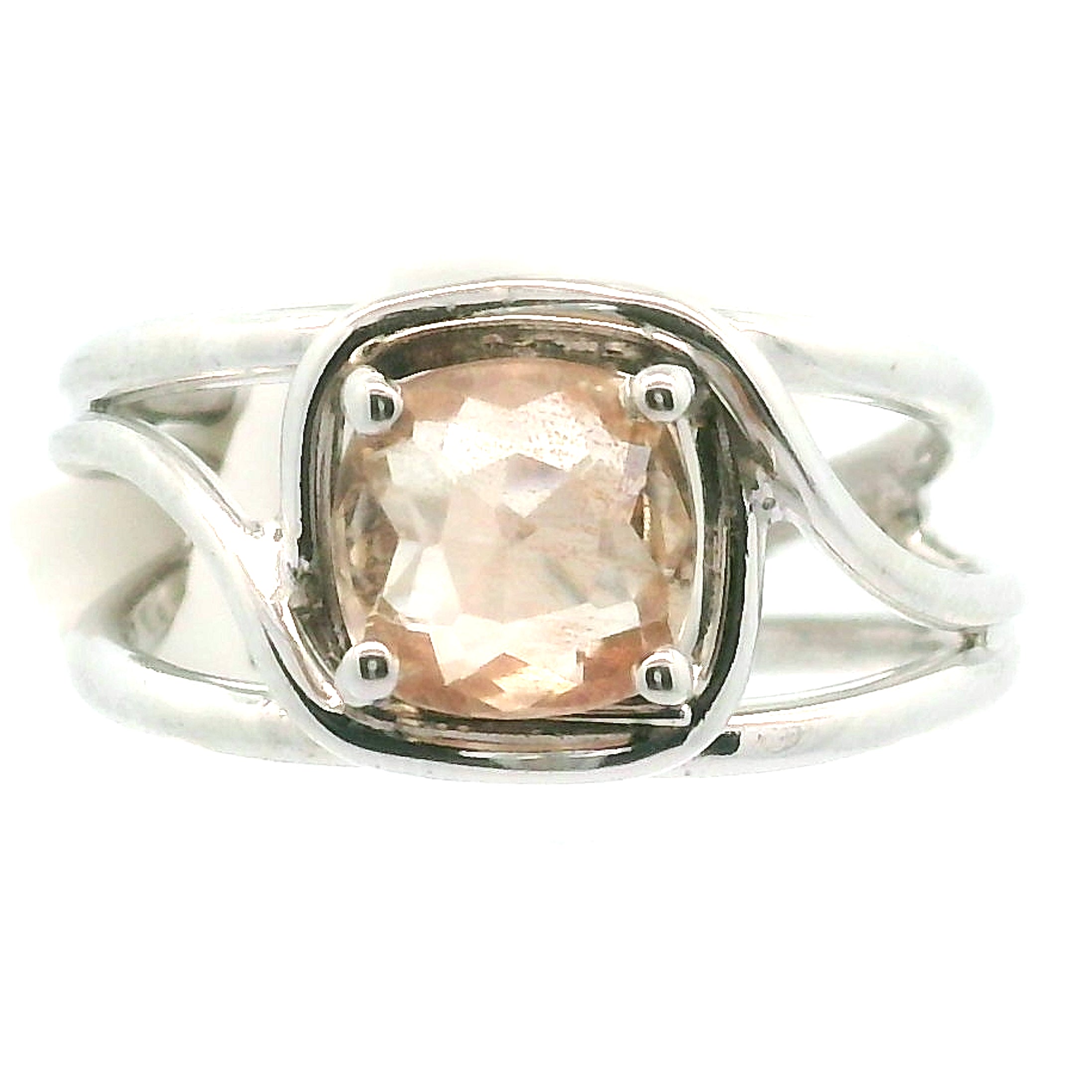 Oregon Sunstone Midi Cuff Ring .925 Silver for Confidence and Strength