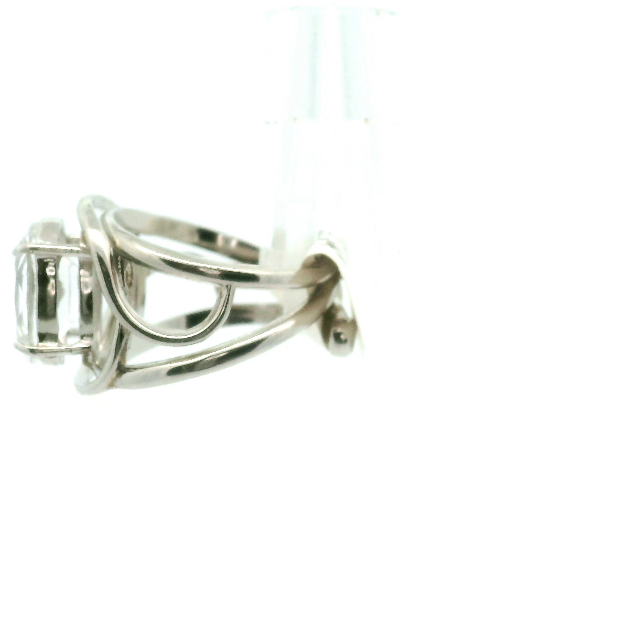 Phenakite Cuff Ring .925 Silver for Manifestations, Meditation & Mental Strength