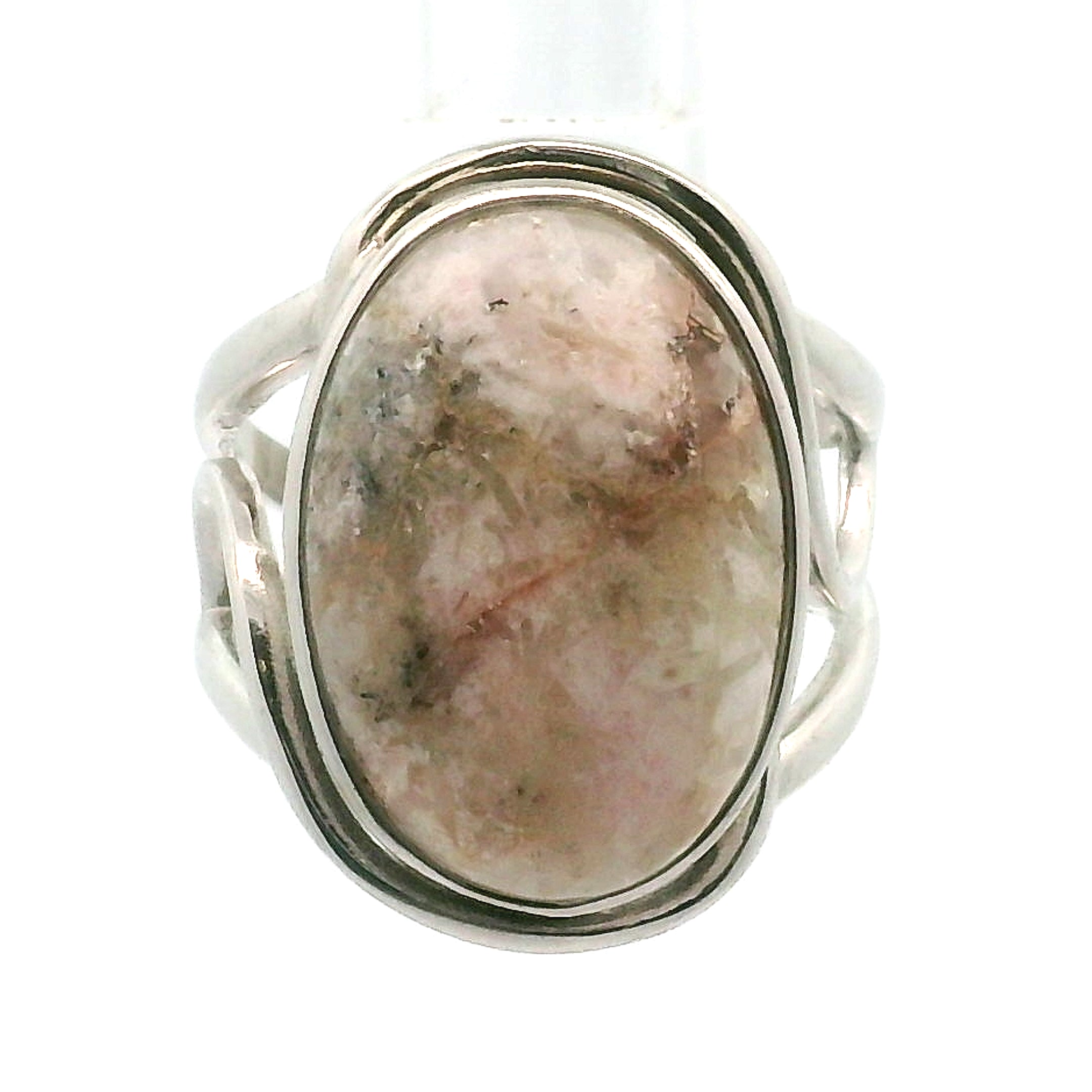 Tugtupite Cuff Ring 925 Silver for Joy, Love and Empowerment