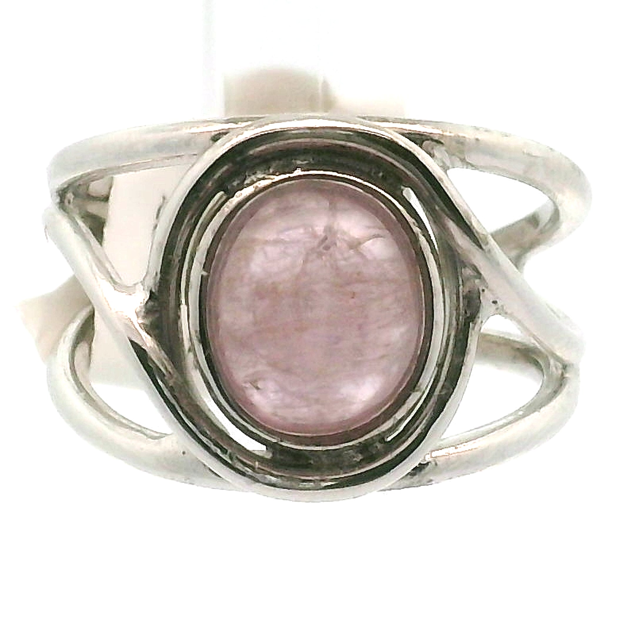 Purple Diaspore Cuff Ring .925 Silver for Transitions & New Beginnings