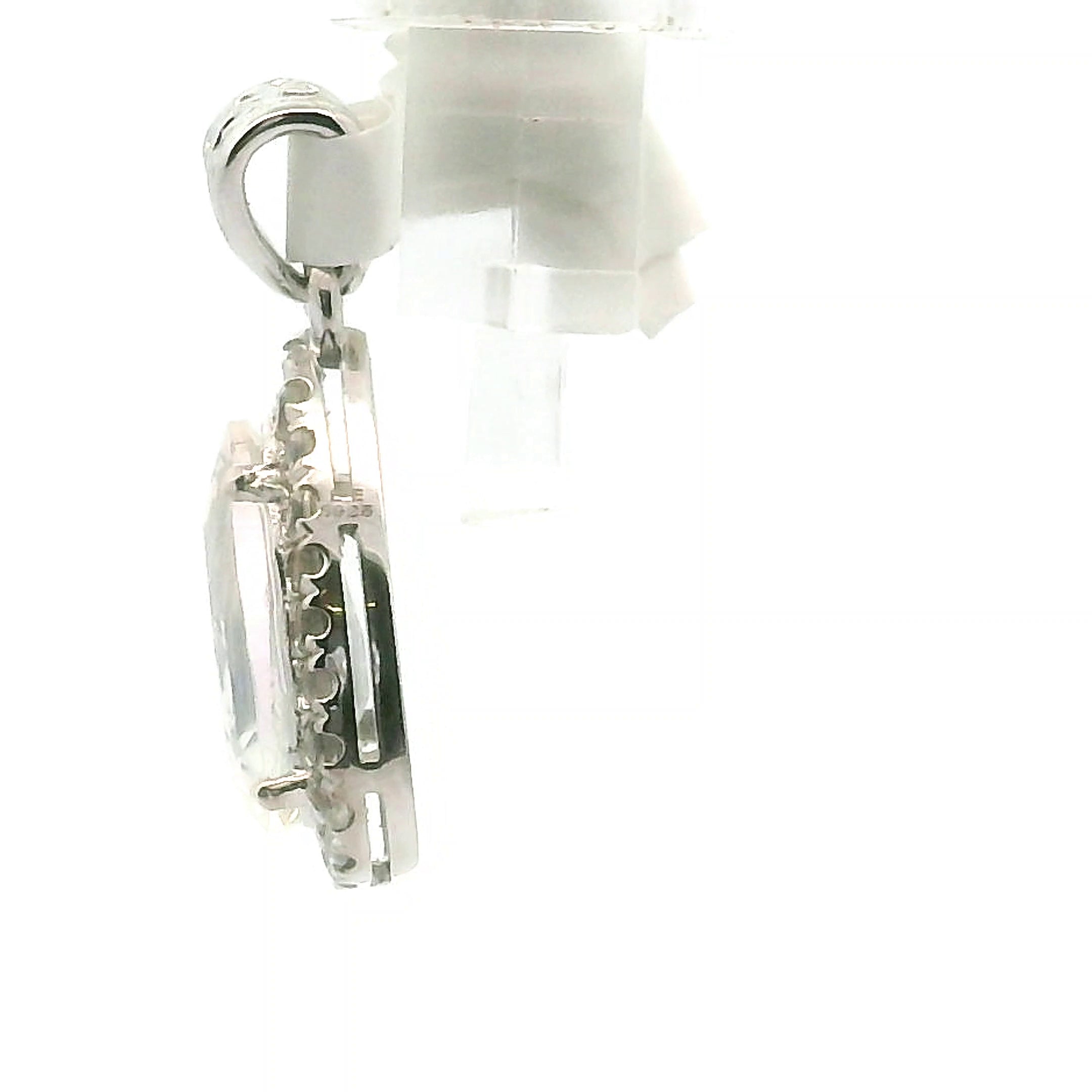 Moonstone Pavé Pendant .925 Silver for New Beginnings and Divine Feminine Energy