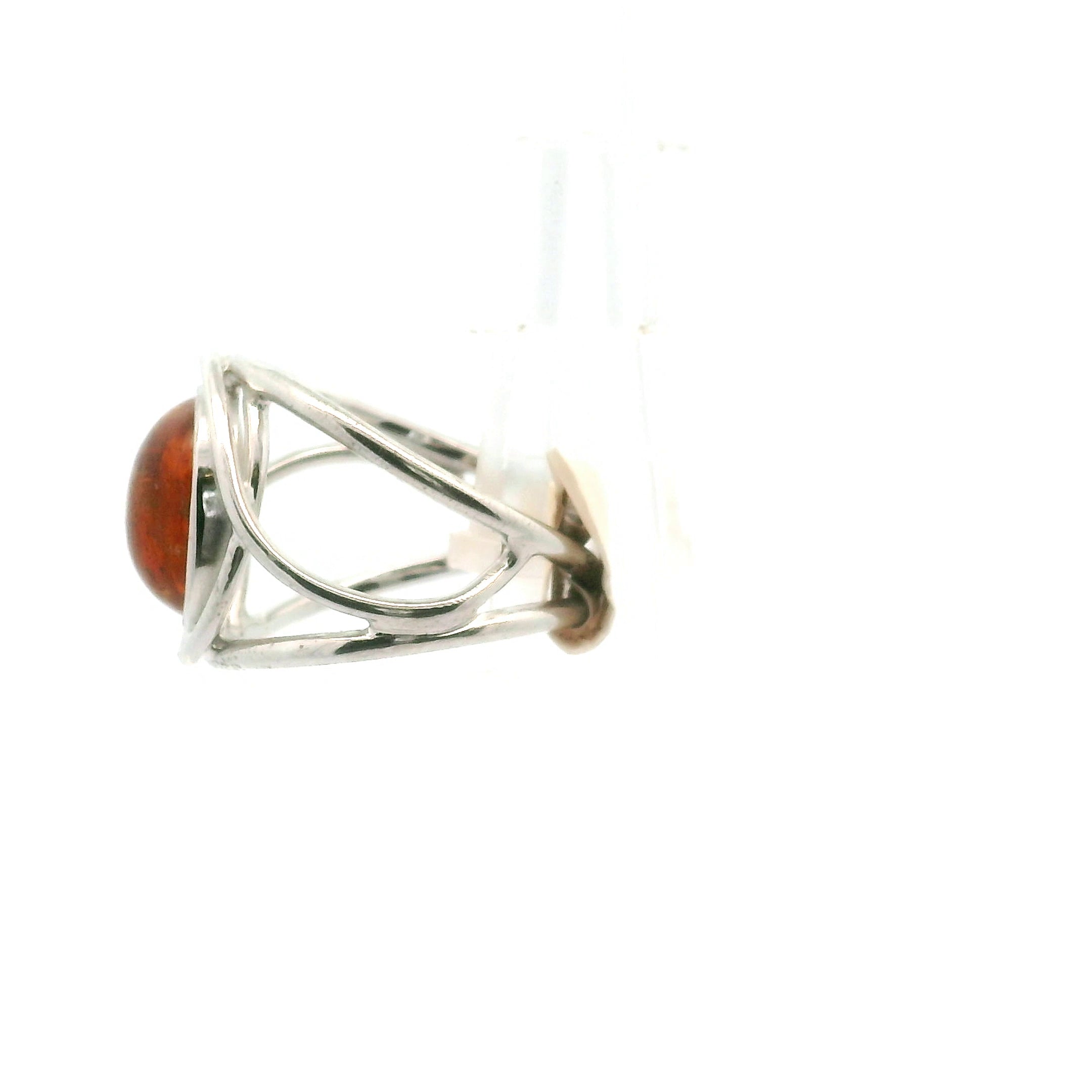 Orange Kyanite Midi Cuff Ring .925 Silver for Enhancing and Accelerating Manifestations