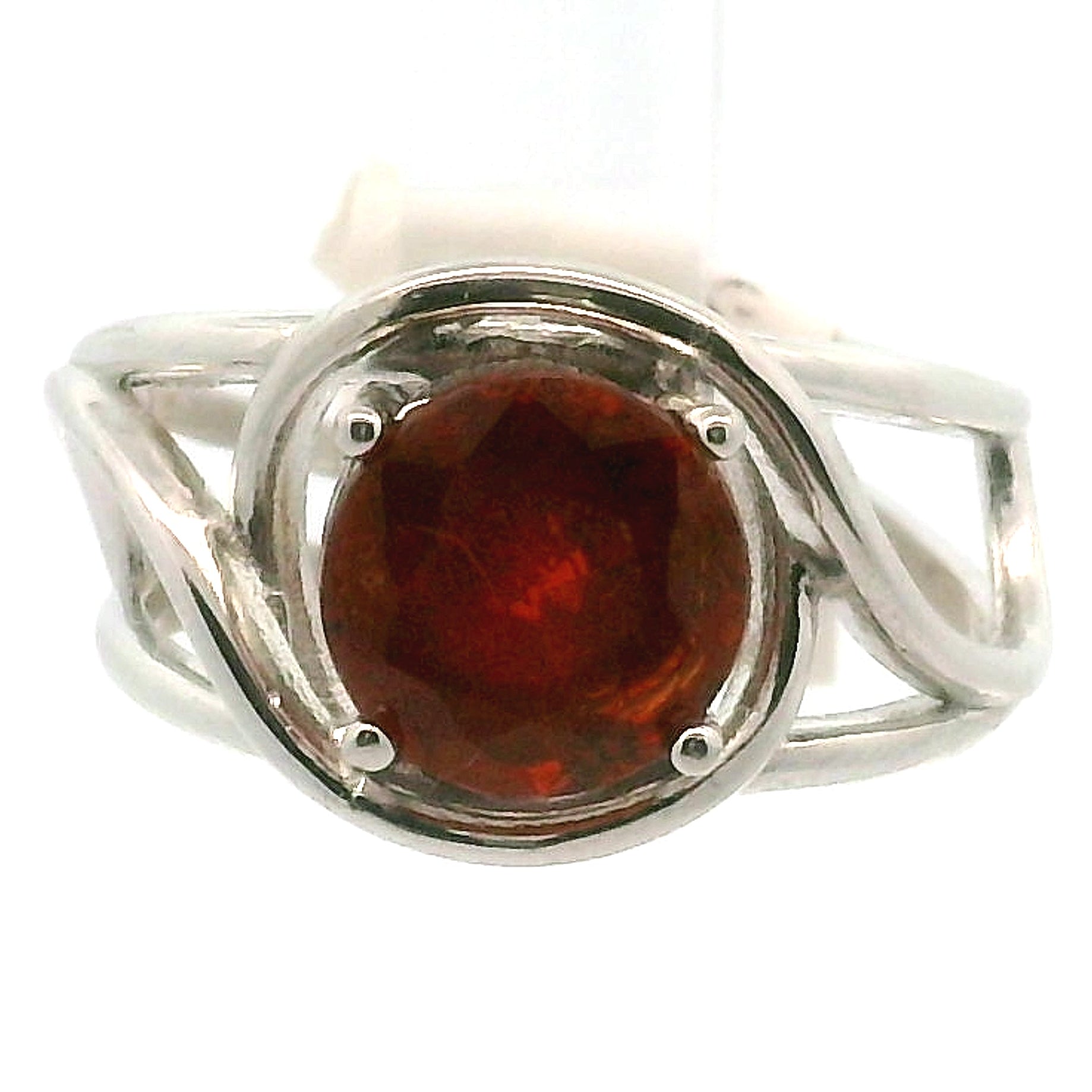 Orange Kyanite Cuff Ring .925 Silver for Enhancing and Accelerating Manifestations