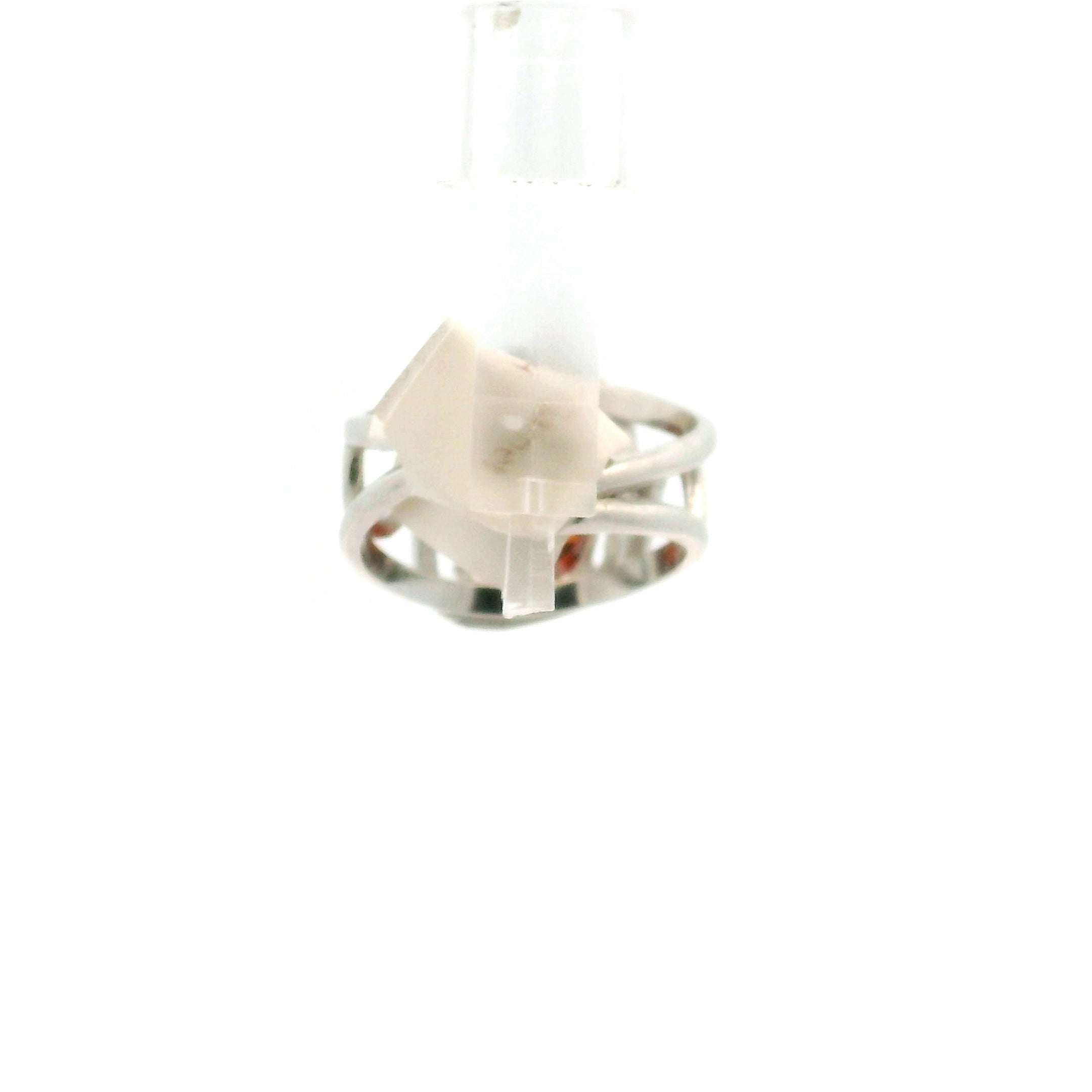 Spessartine Garnet Adjustable Finger Cuff Ring .925 Silver (High Quality) for Passion and Manifestation
