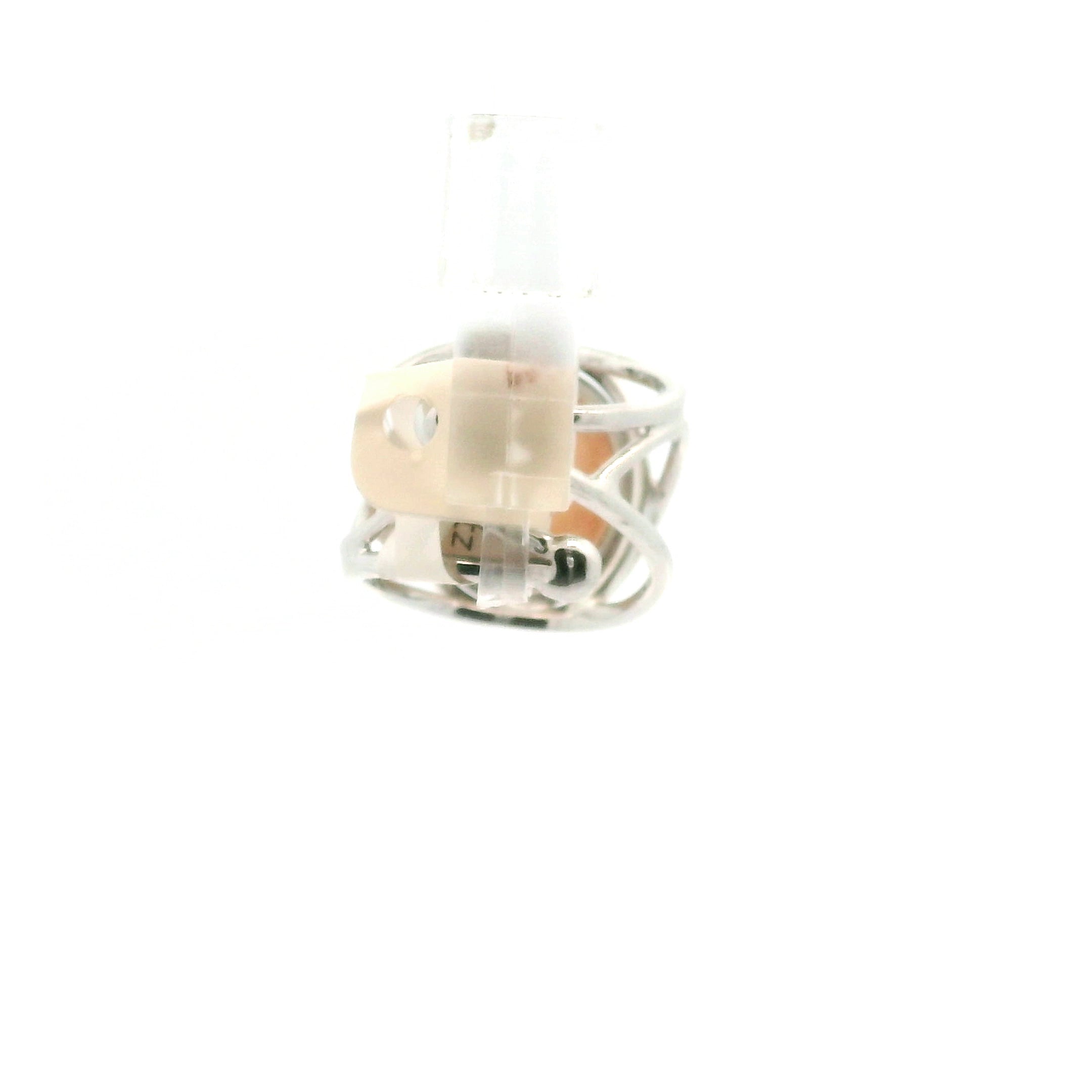 Pink Rutile in Quartz Finger Cuff Adjustable Ring .925 Sterling Silver for Angelic Connection and Heart Healing