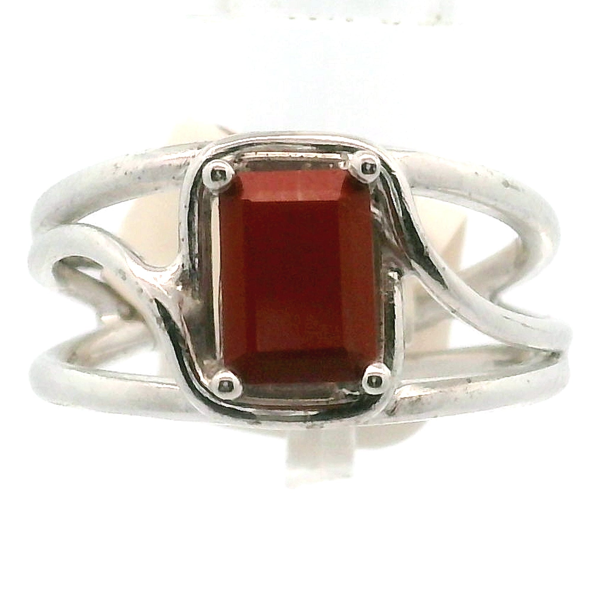 Red Jasper Midi Cuff Ring .925 Silver for Creativity, Strength and Vitality