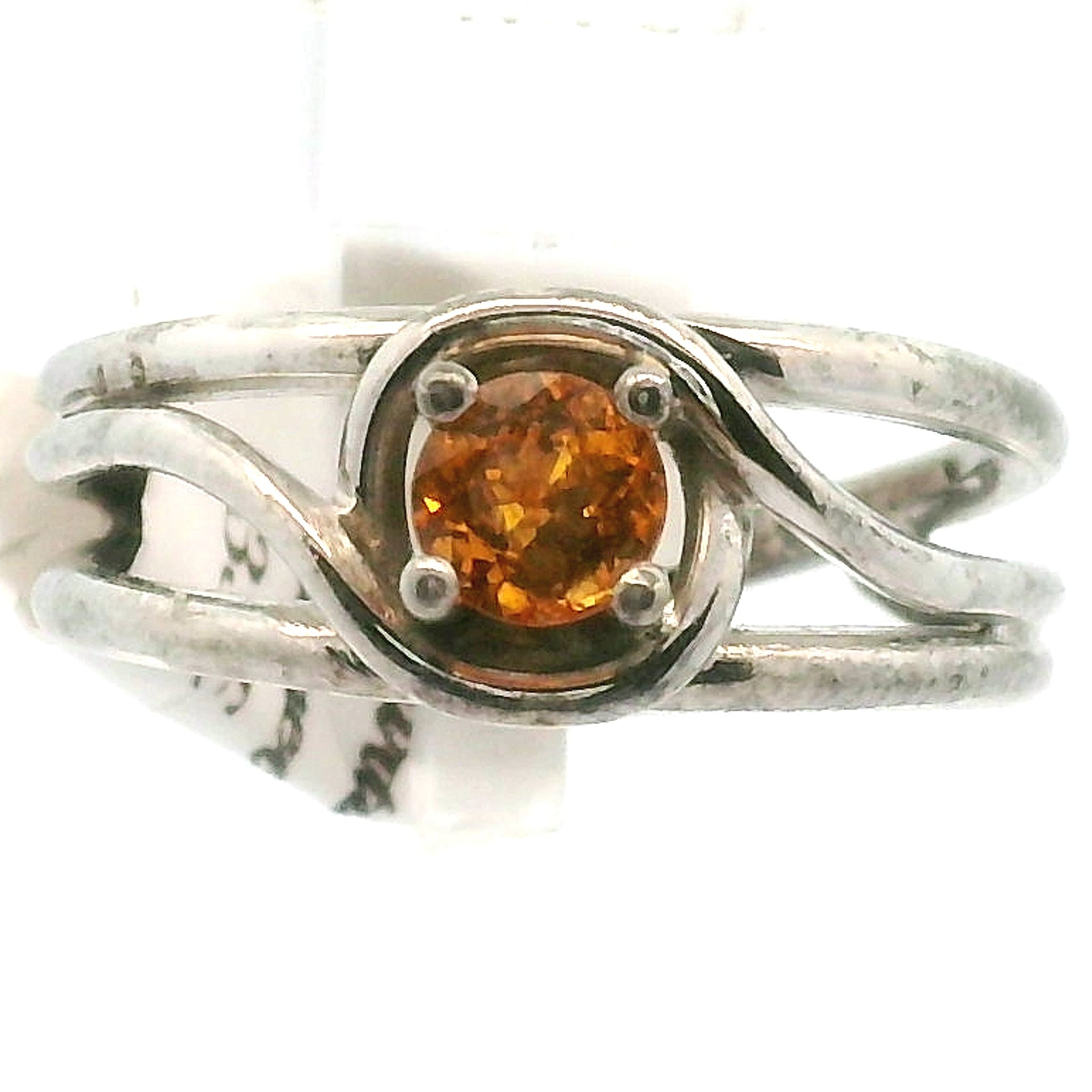 Spessartine Garnet Midi Cuff Ring .925 Silver (High Quality) for Passion and Manifestation