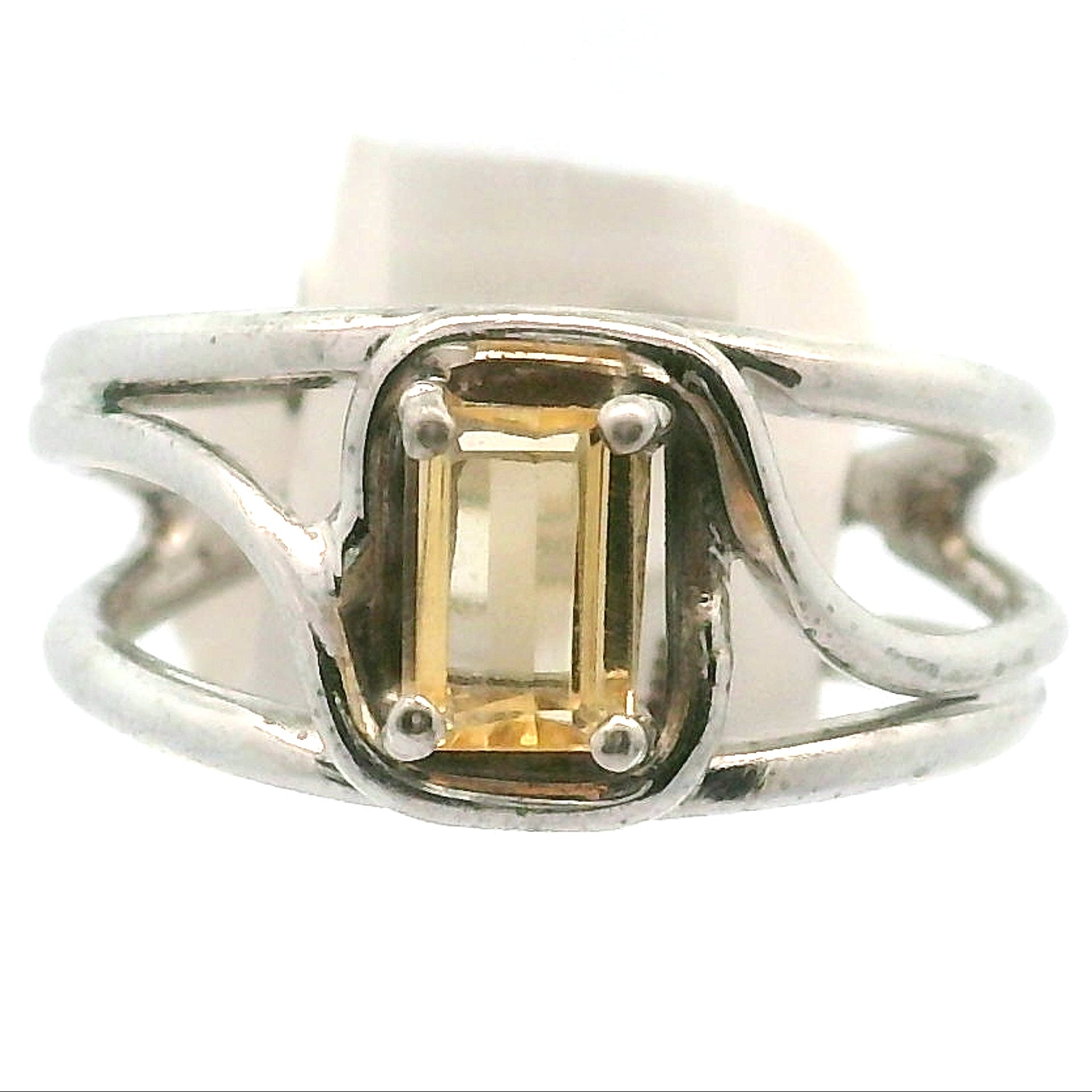 Imperial Topaz Midi Cuff Ring .925 Sterling Silver for Spiritual Transformation