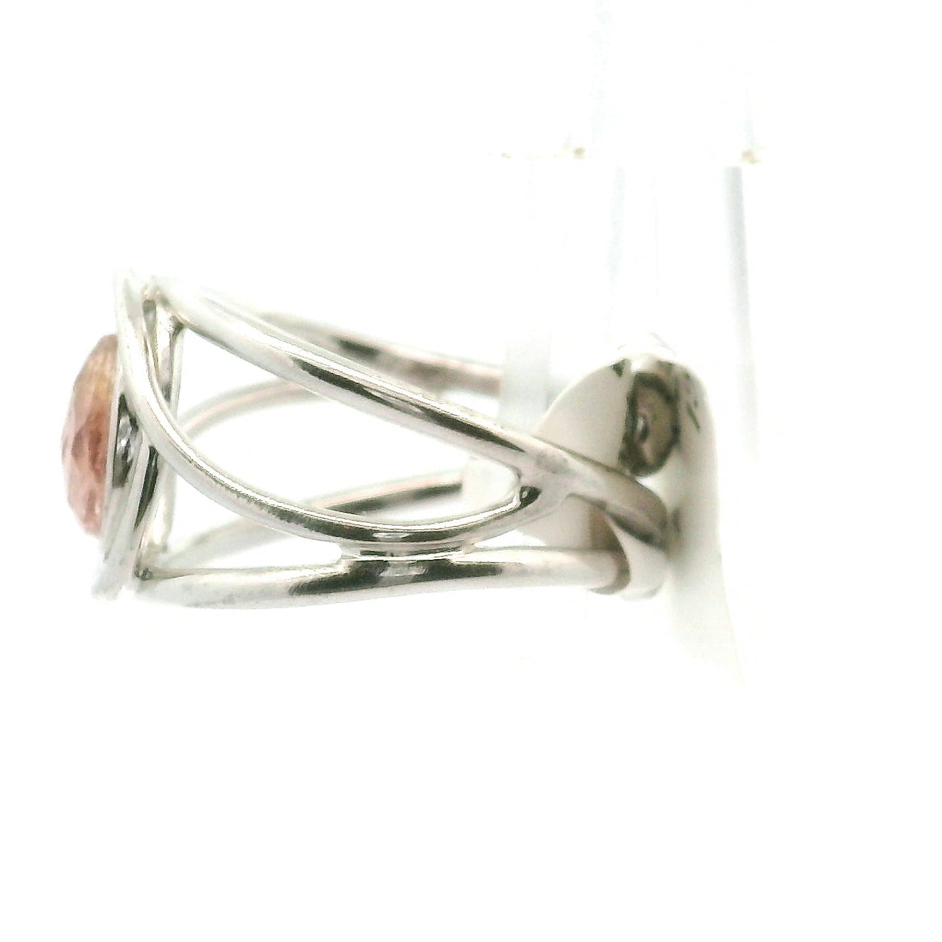 Imperial Topaz Midi Cuff Ring .925 Sterling Silver for Spiritual Transformation