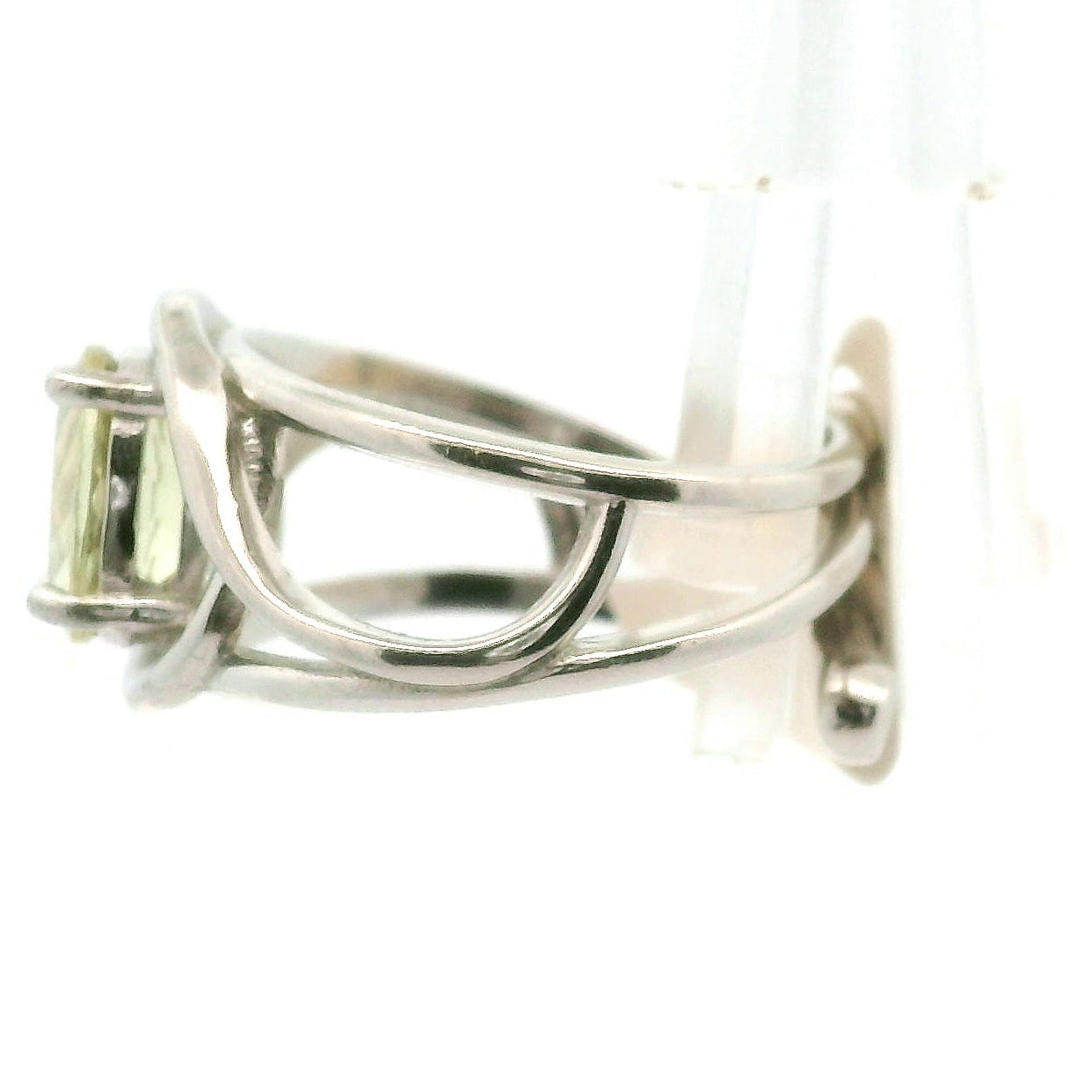 Golden Apatite Cuff Ring .925 Silver for Creation, Confidence and Manifestation