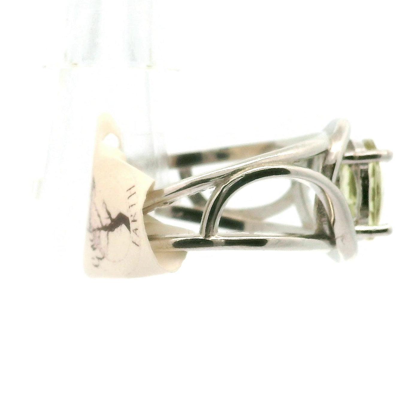 Golden Apatite Cuff Ring .925 Silver for Creation, Confidence and Manifestation