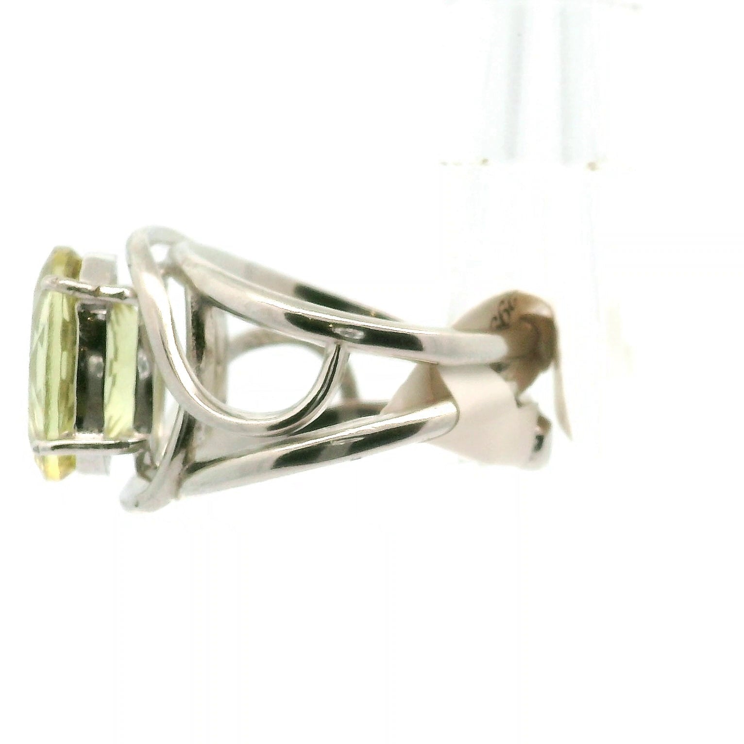 Golden Apatite Cuff Ring .925 Silver for Creation, Confidence and Manifestation