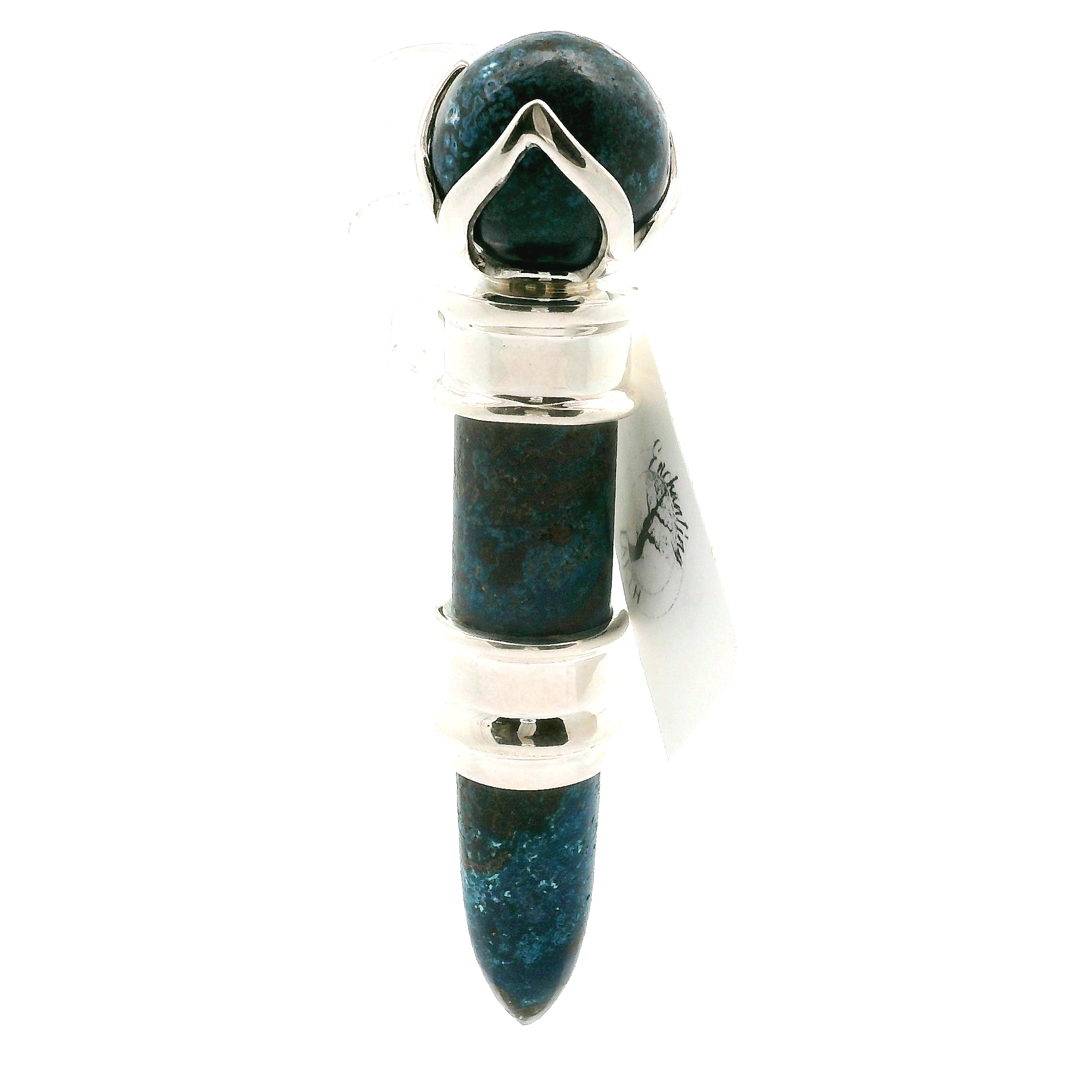 Shattuckite Wandlet .925 Silver for Truth Communication and Manifestation