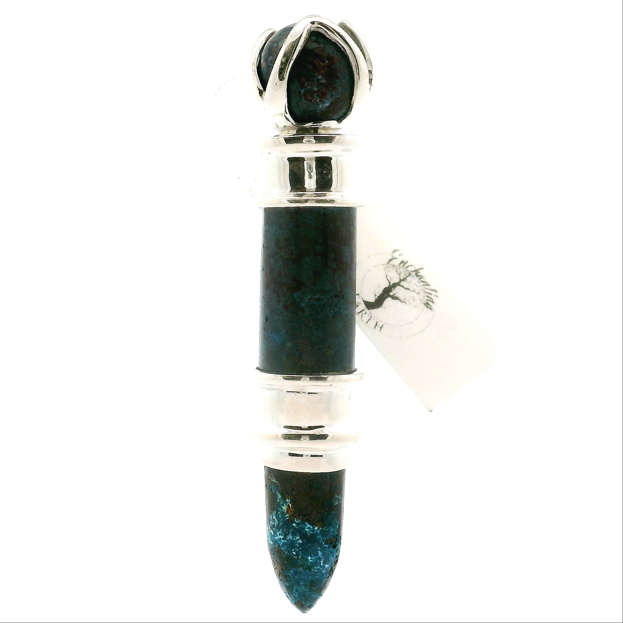 Shattuckite Wandlet .925 Silver for Truth Communication and Manifestation