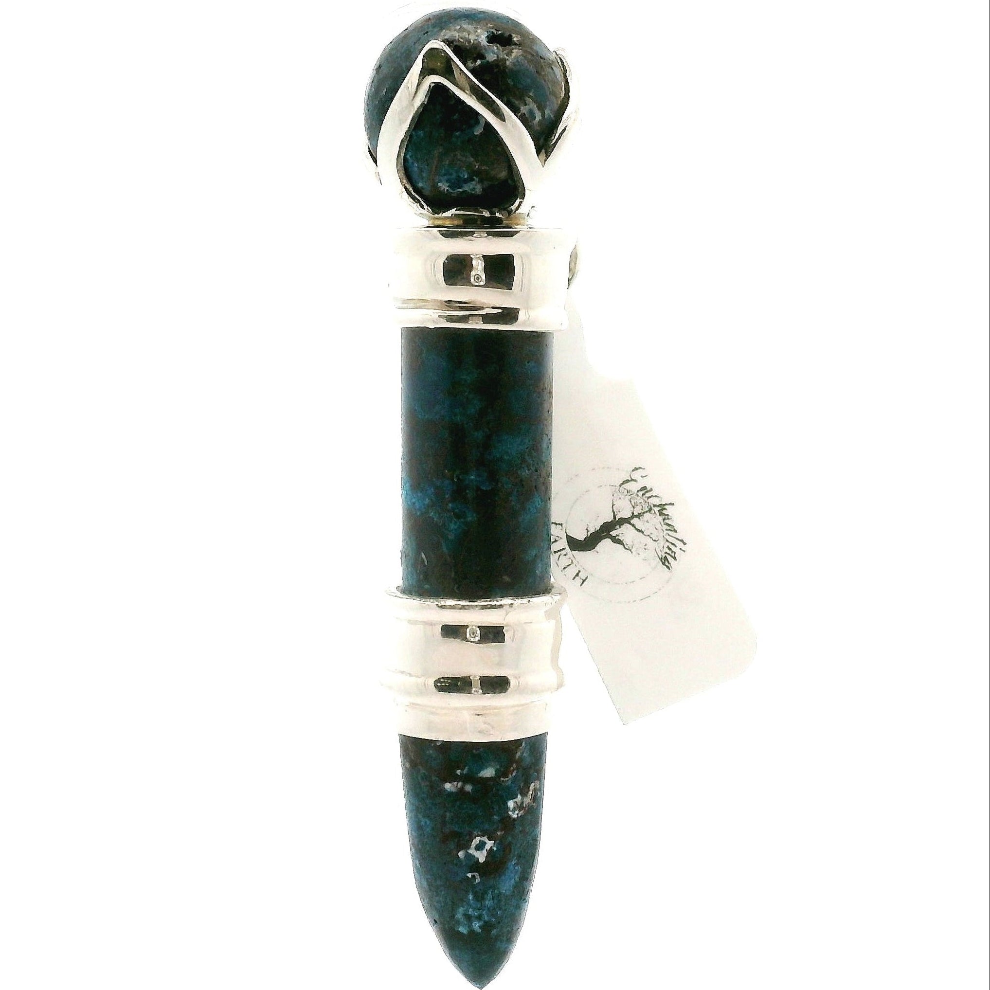 Shattuckite Wandlet .925 Silver for Truth Communication and Manifestation