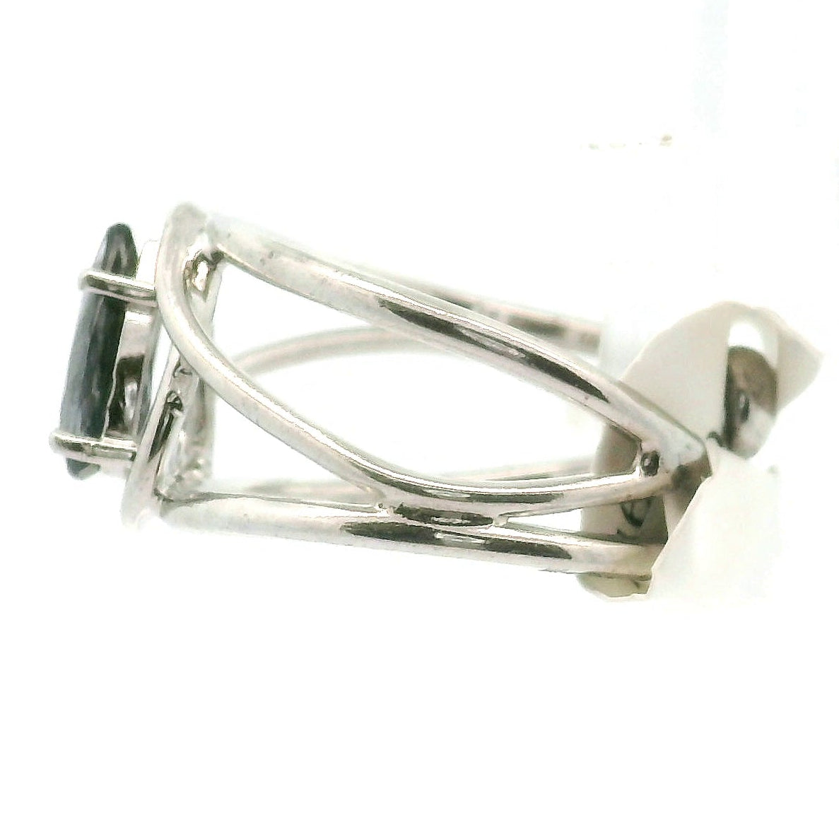 Purple Tourmaline Midi Cuff Ring .925 Silver for Intention Setting and Manifesting your Desires