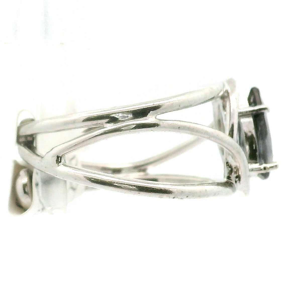 Purple Tourmaline Midi Cuff Ring .925 Silver for Intention Setting and Manifesting your Desires