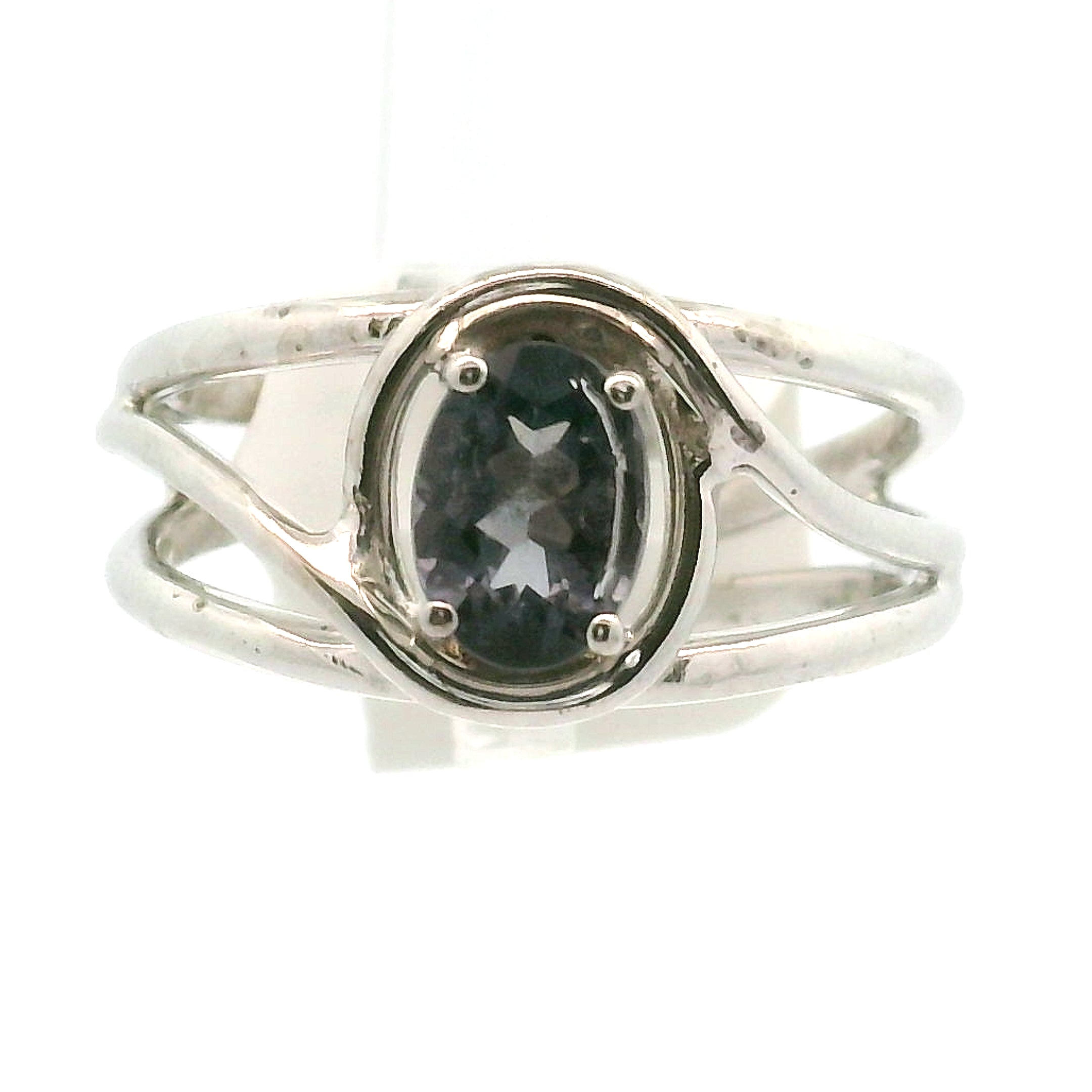 Purple Tourmaline Midi Cuff Ring .925 Silver for Intention Setting and Manifesting your Desires