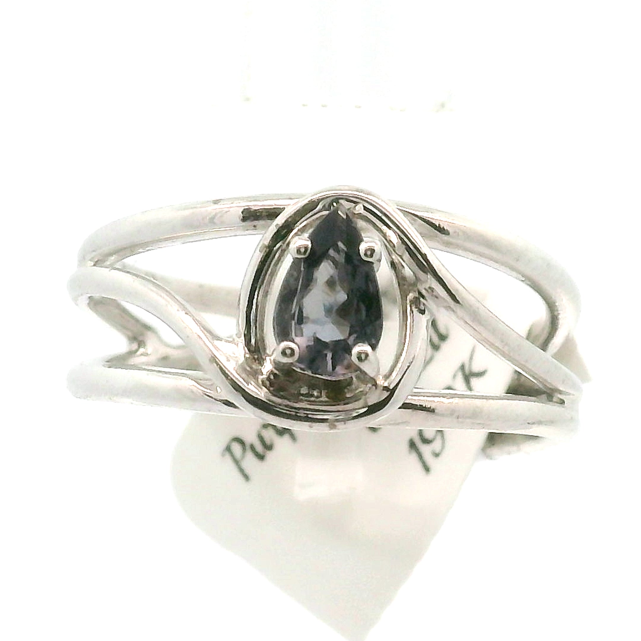 Purple Tourmaline Midi Cuff Ring .925 Silver for Intention Setting and Manifesting your Desires