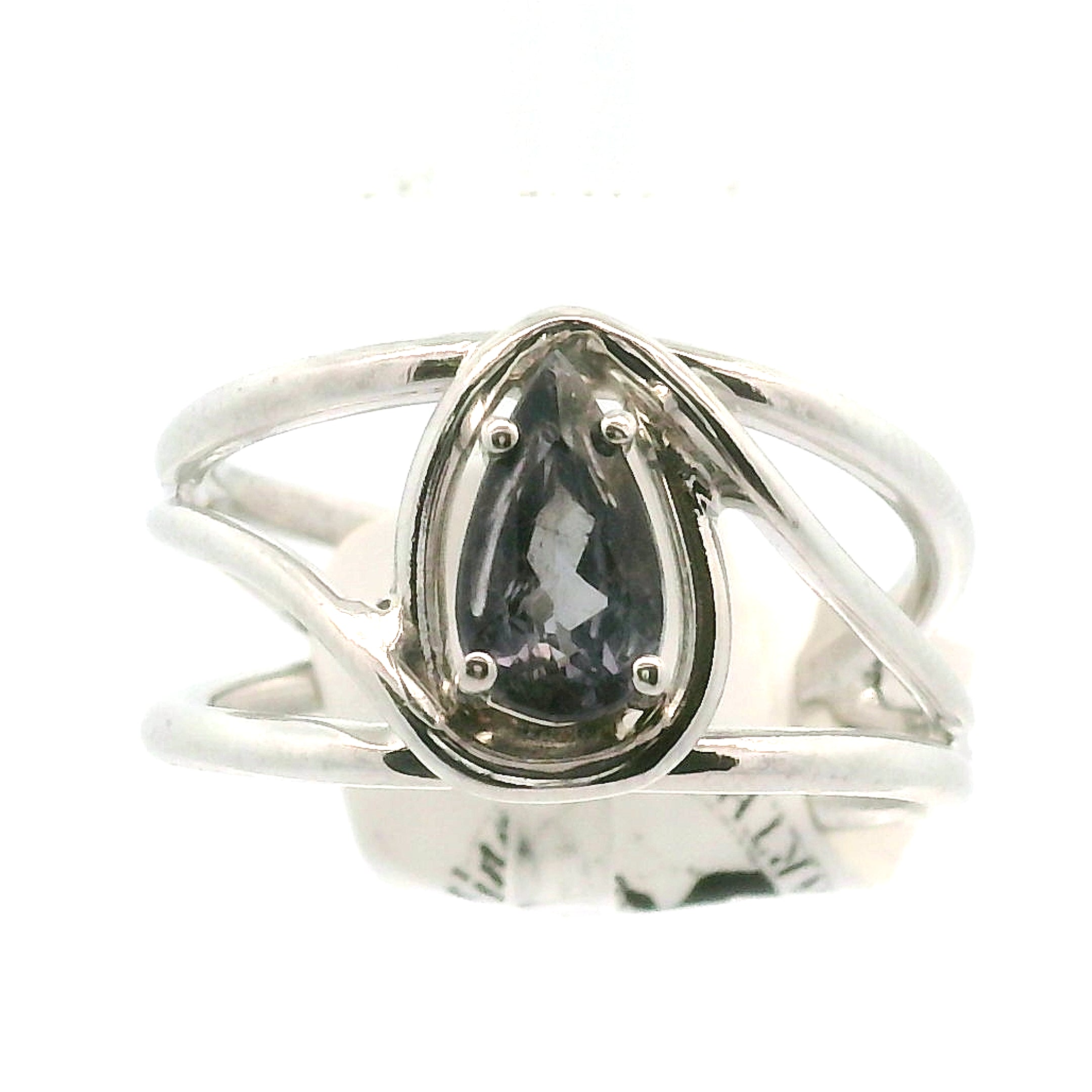 Purple Tourmaline Midi Cuff Ring .925 Silver for Intention Setting and Manifesting your Desires