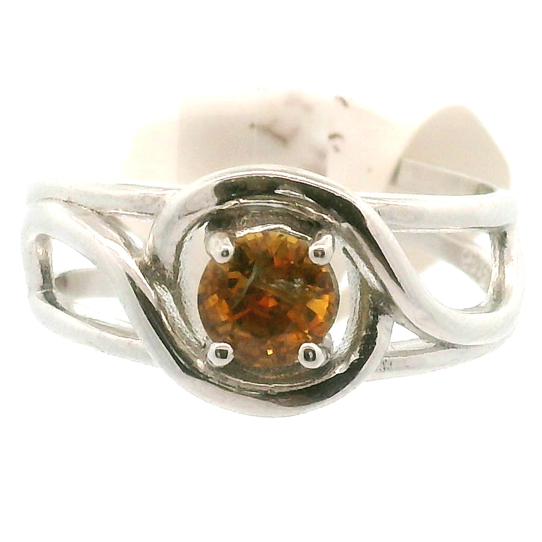 Yellow Sapphire Cuff Ring .925 Sterling Silver for Enhancing Committment and Purity in Relationships