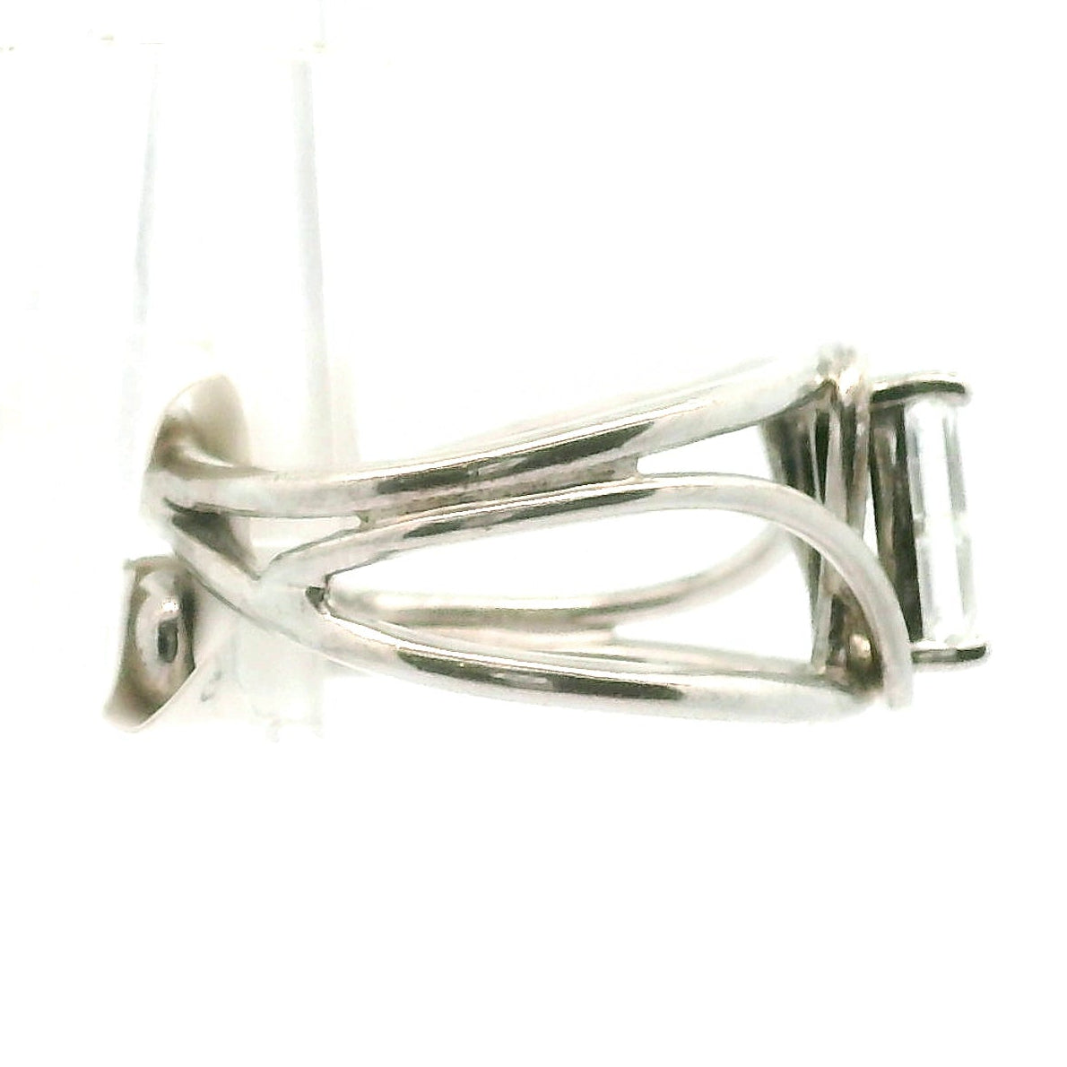 Rutilated Topaz Cuff Ring .925 Sterling Silver for Spiritual Transformation