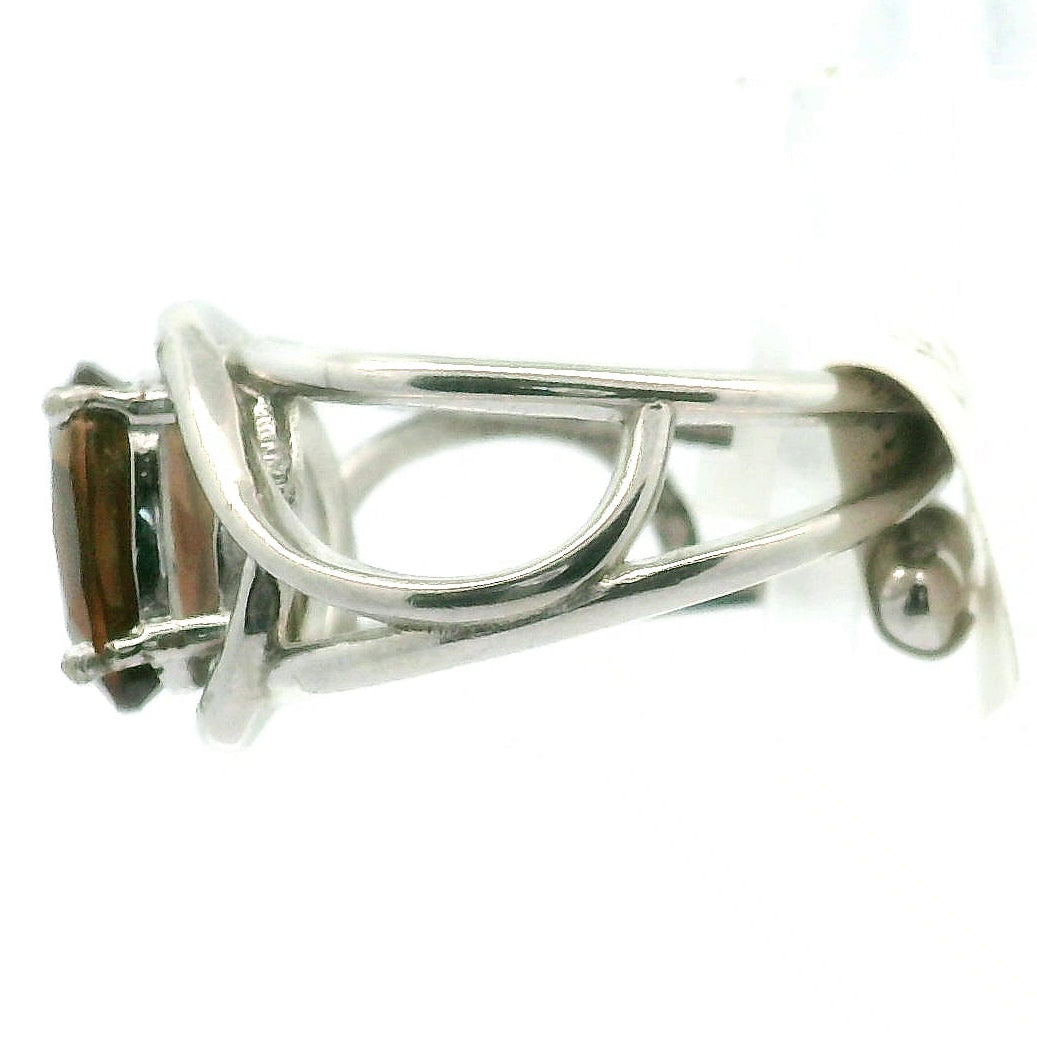 Axinite Cuff Ring .925 Silver for Clarity, Grounding, Energetic & Wisdom on your Journey