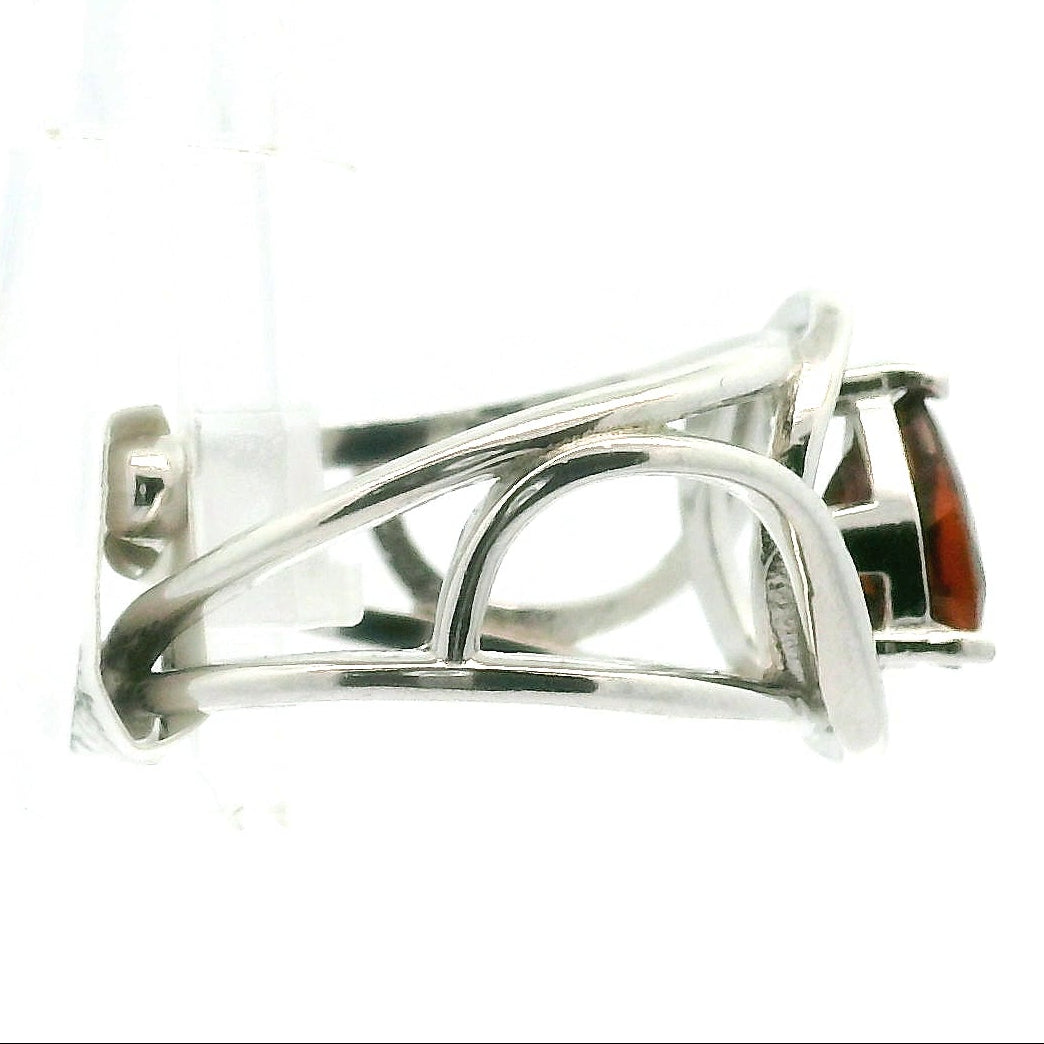 Bastnasite Cuff Ring .925 Silver for Enhancement of Trauma Healing & Releasing Energy