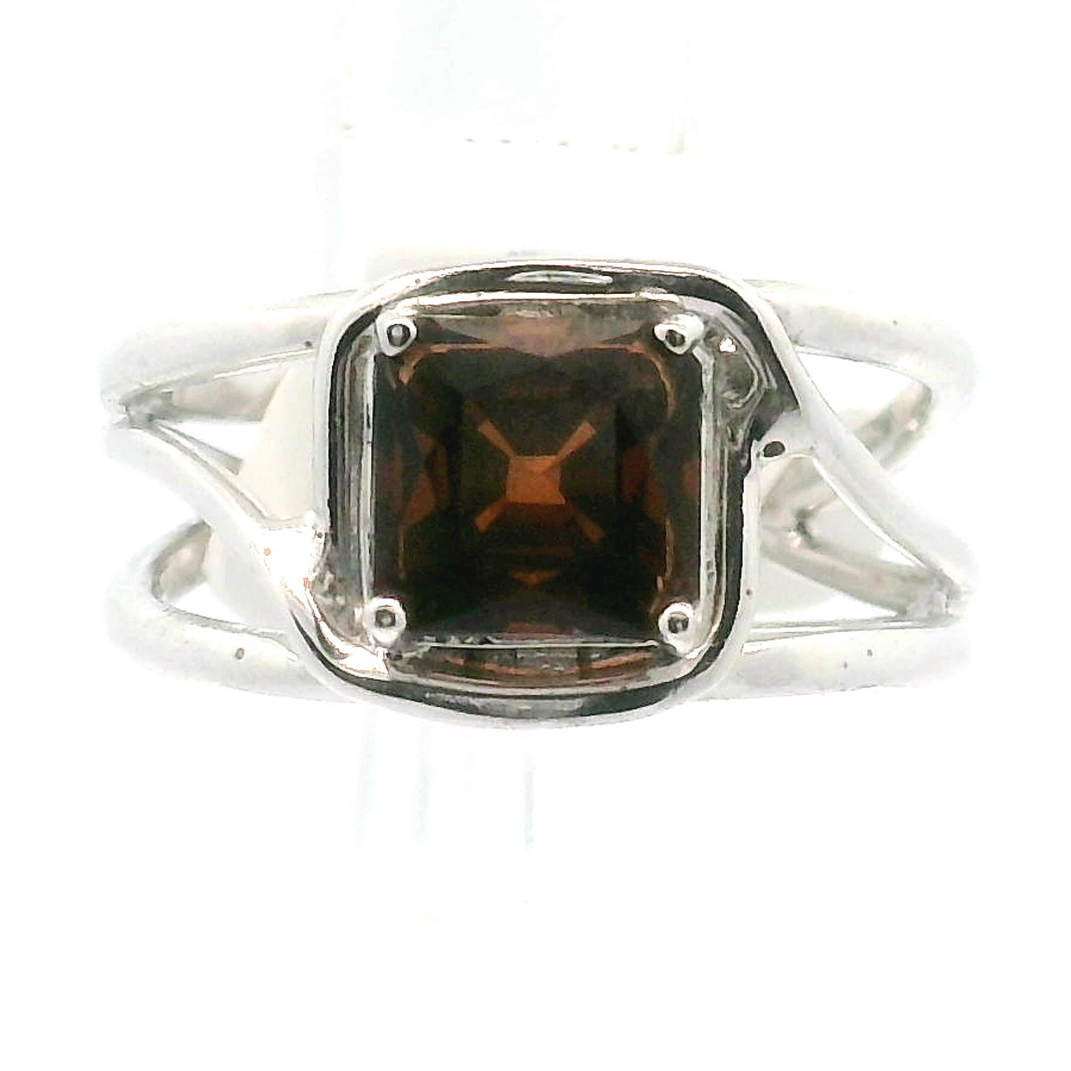 Axinite Cuff Ring .925 Silver for Awareness, Communication and Meditation