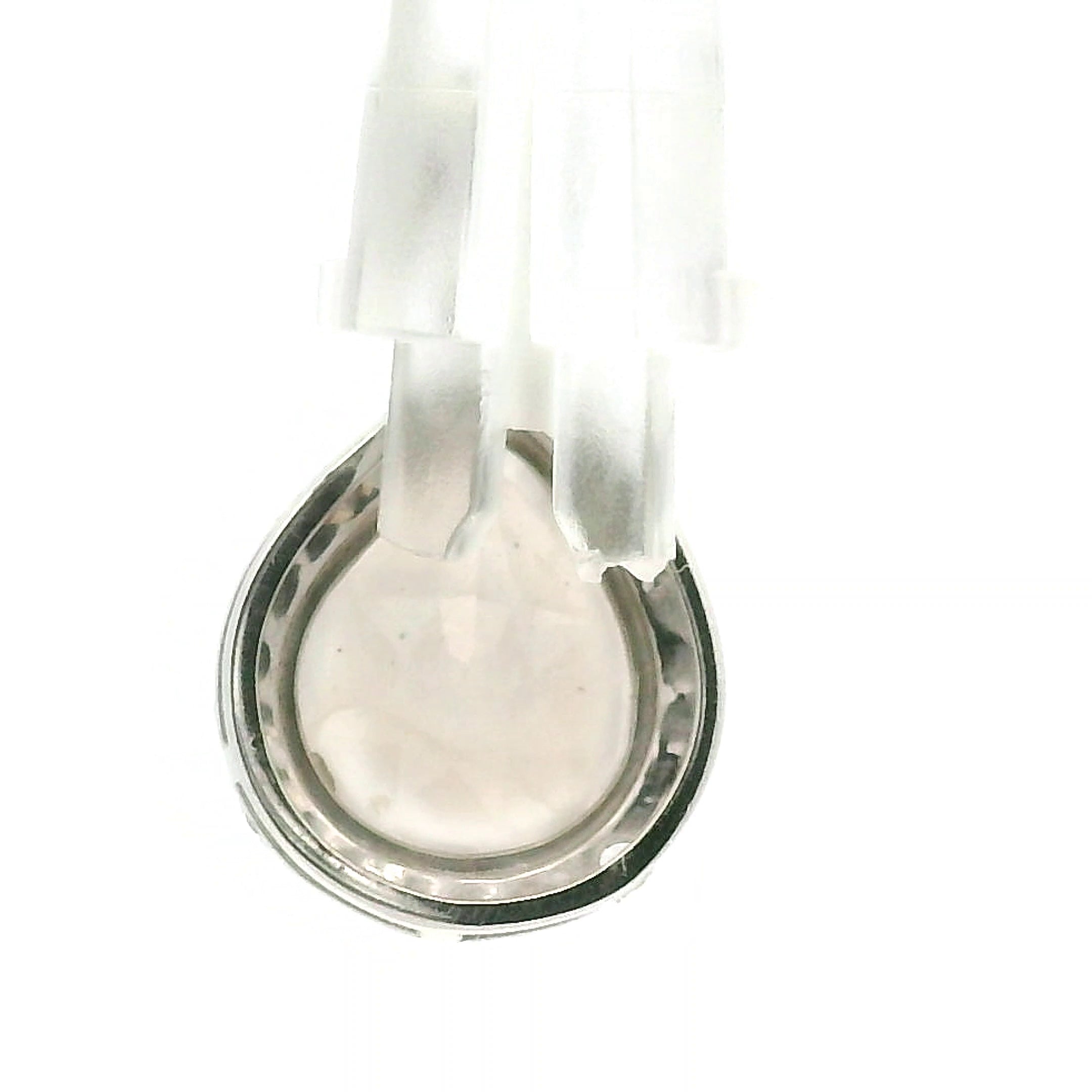 Flower Agate with Zircon Pavé Pendant .925 Silver for Empowerment and Healing Energies