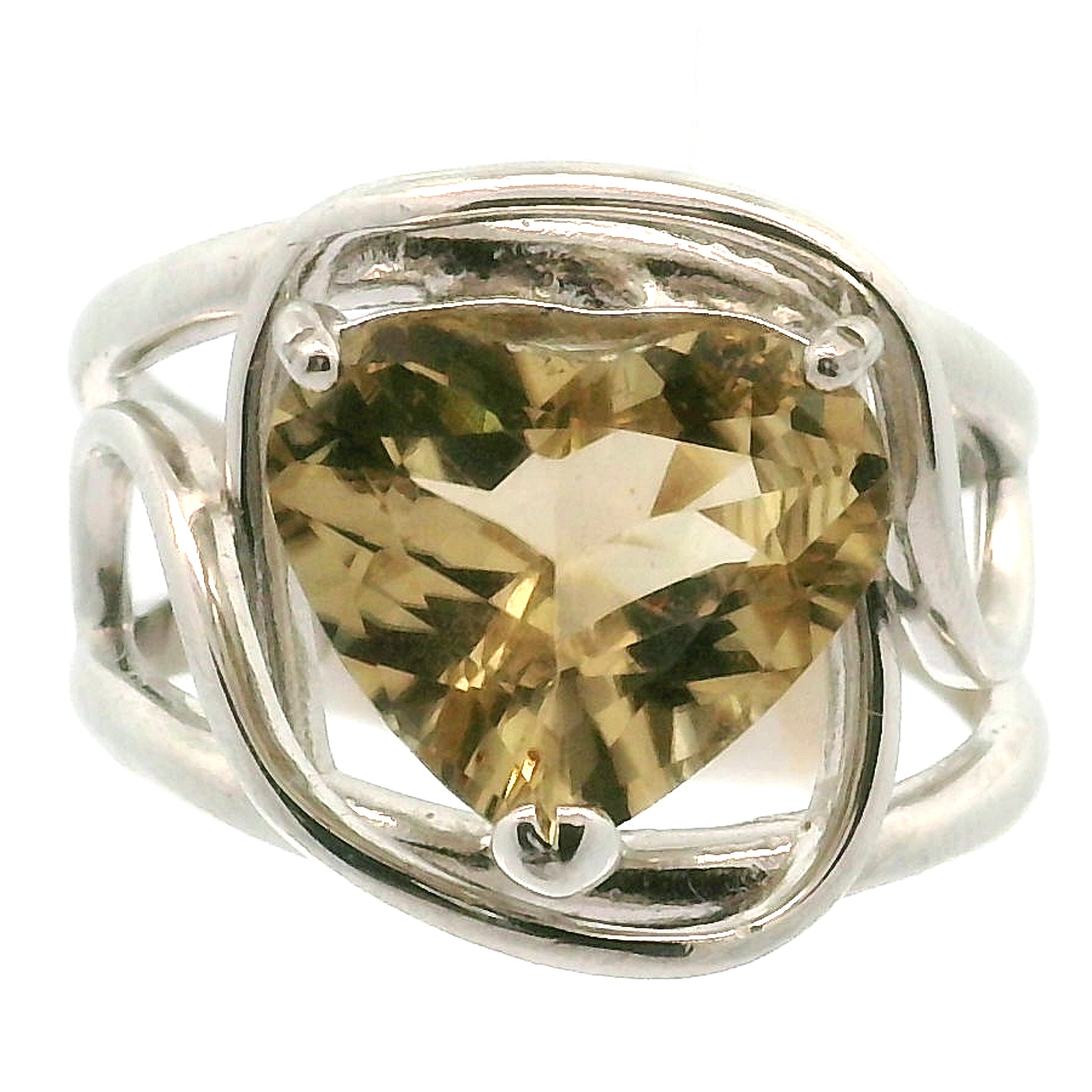 Sinhalite Cuff Ring .925 Silver for Inner Peace, New Ideas & Spiritual Awakening
