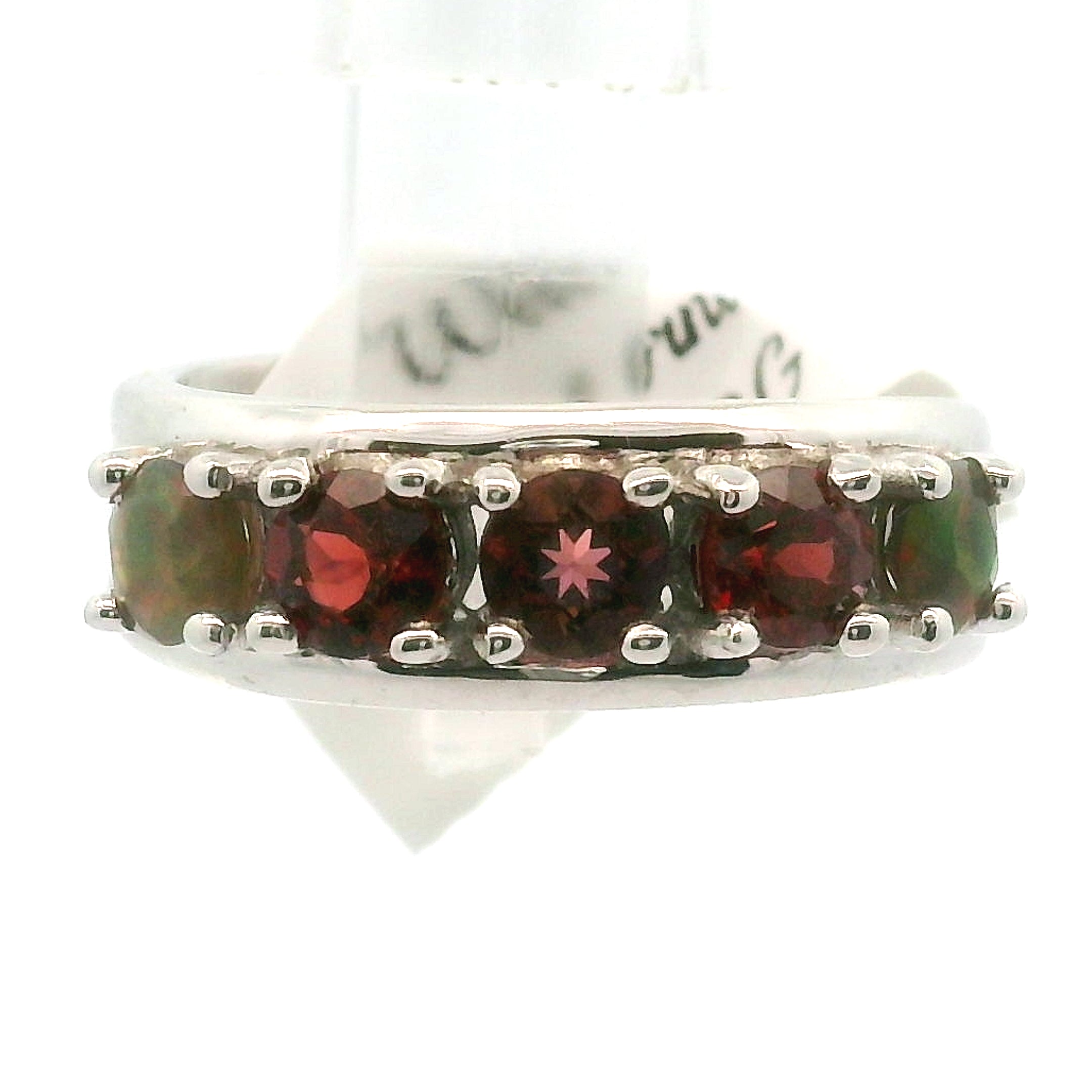 Multi-stone Stacker Cuff Ring .925 Silver for Healing, Intention Setting and Manifesting your Desires