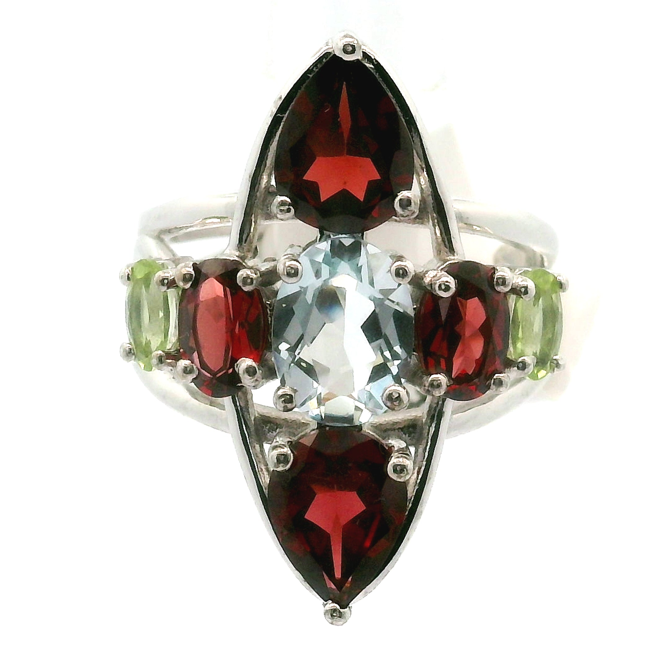Cross Cuff Ring .925 Silver for Healing, Intention Setting and Manifesting your Desires