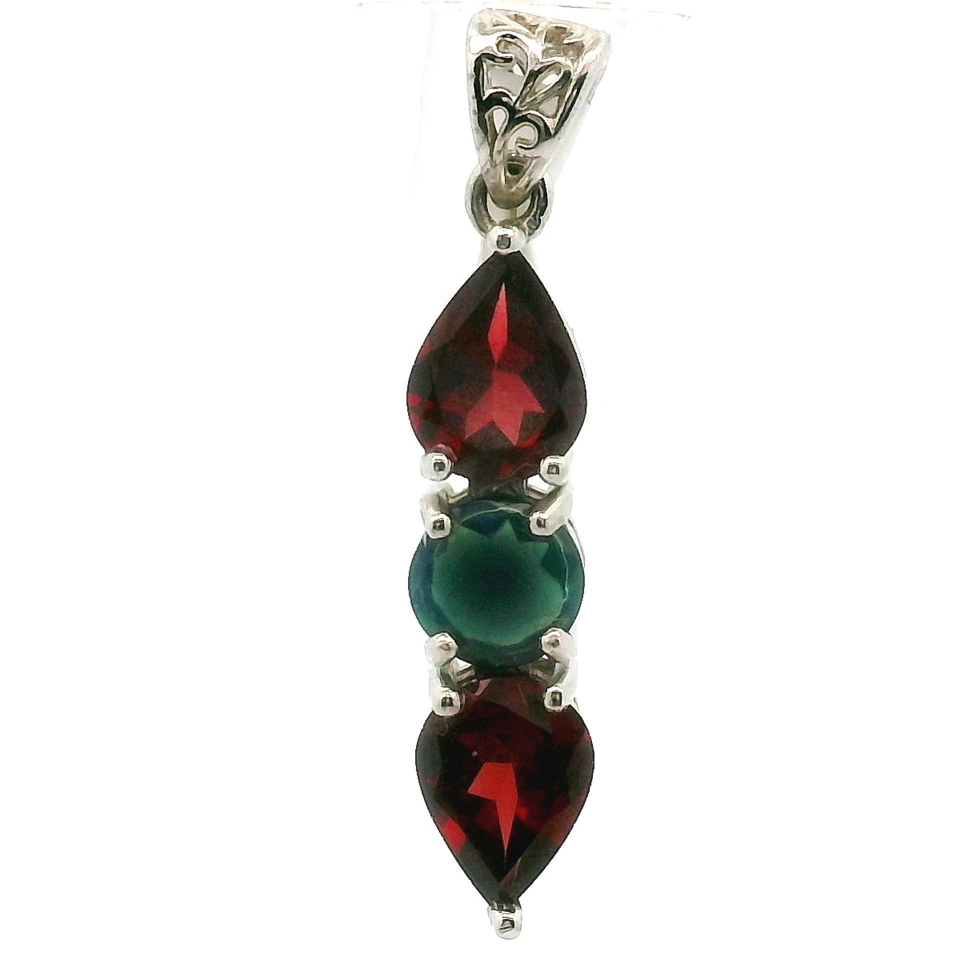 Wand Pendant .925 Silver for Intuition, Luck, Protection and Purification