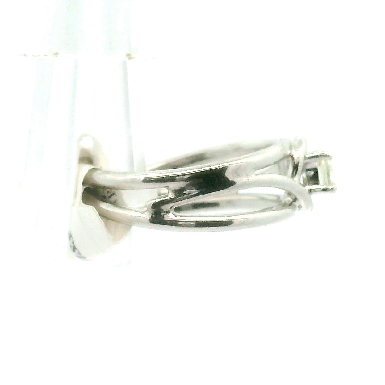 Libyan Desert Glass Midi Cuff Ring .925 Silver for Confidence, Manifestation and Personal Power