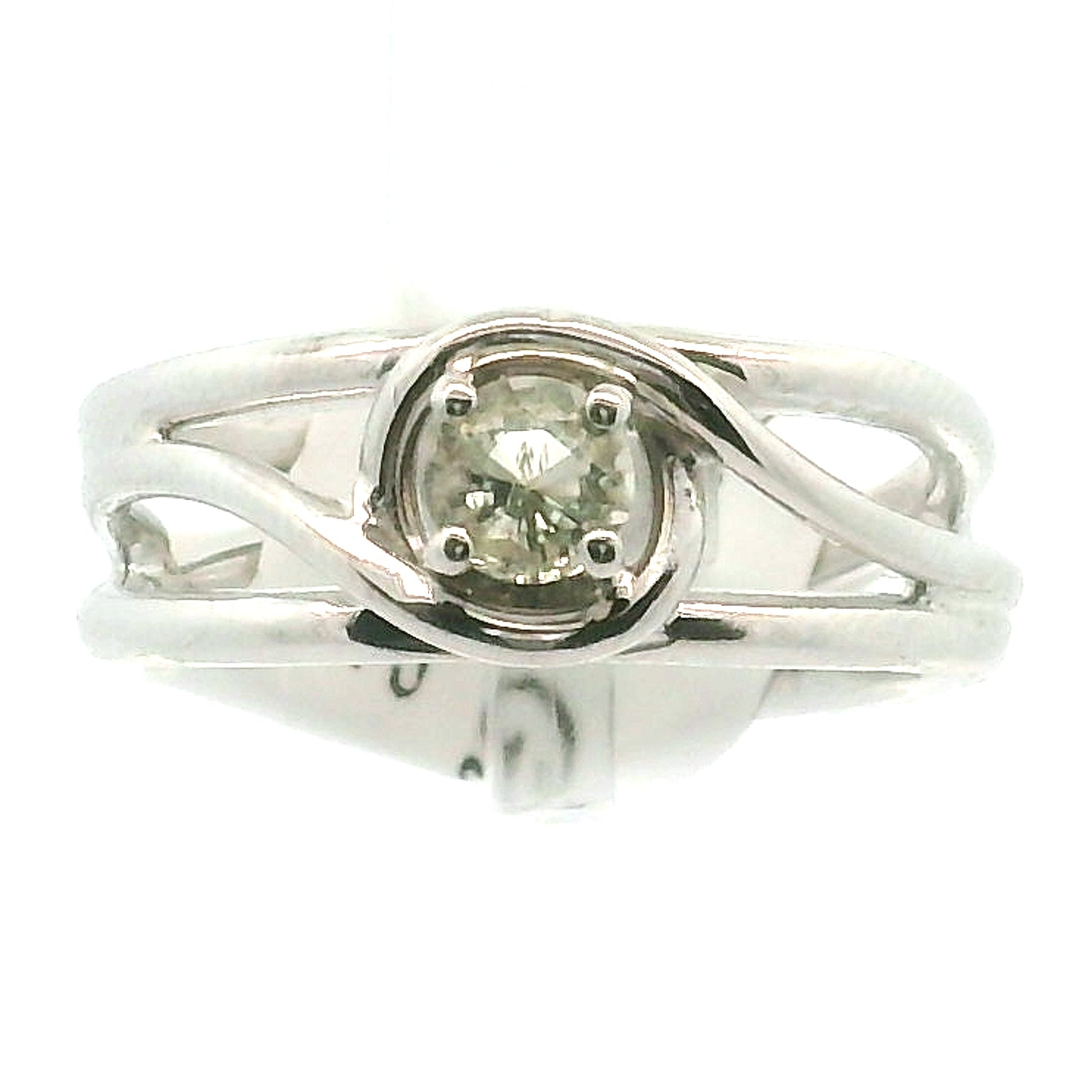Libyan Desert Glass Midi Cuff Ring .925 Silver for Confidence, Manifestation and Personal Power