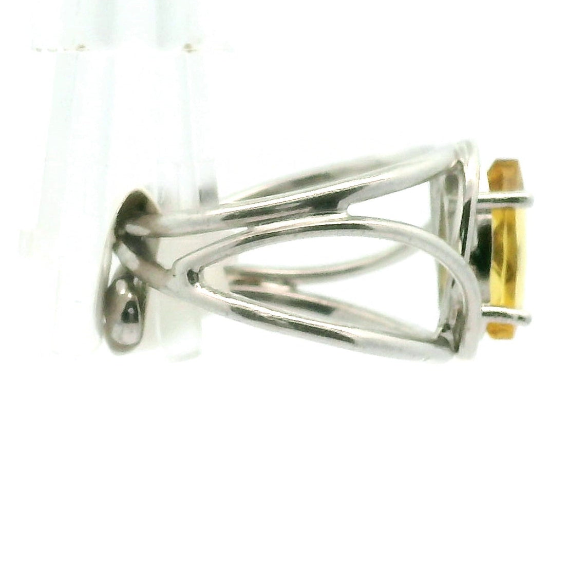 Heliodor Cuff Ring .925 Silver for Confidence, Manifesting and Strength
