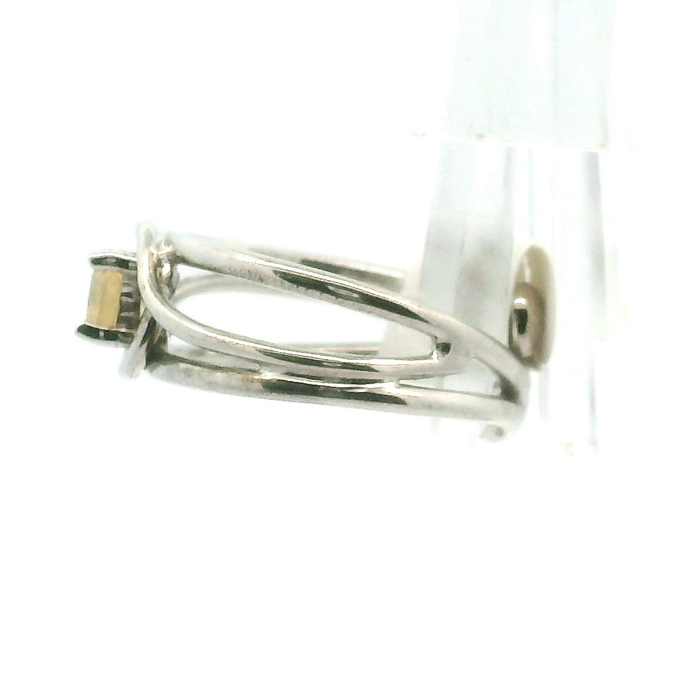 Scheelite Midi Cuff Ring 925 Silver for Confidence, Focus and Mental Clarity