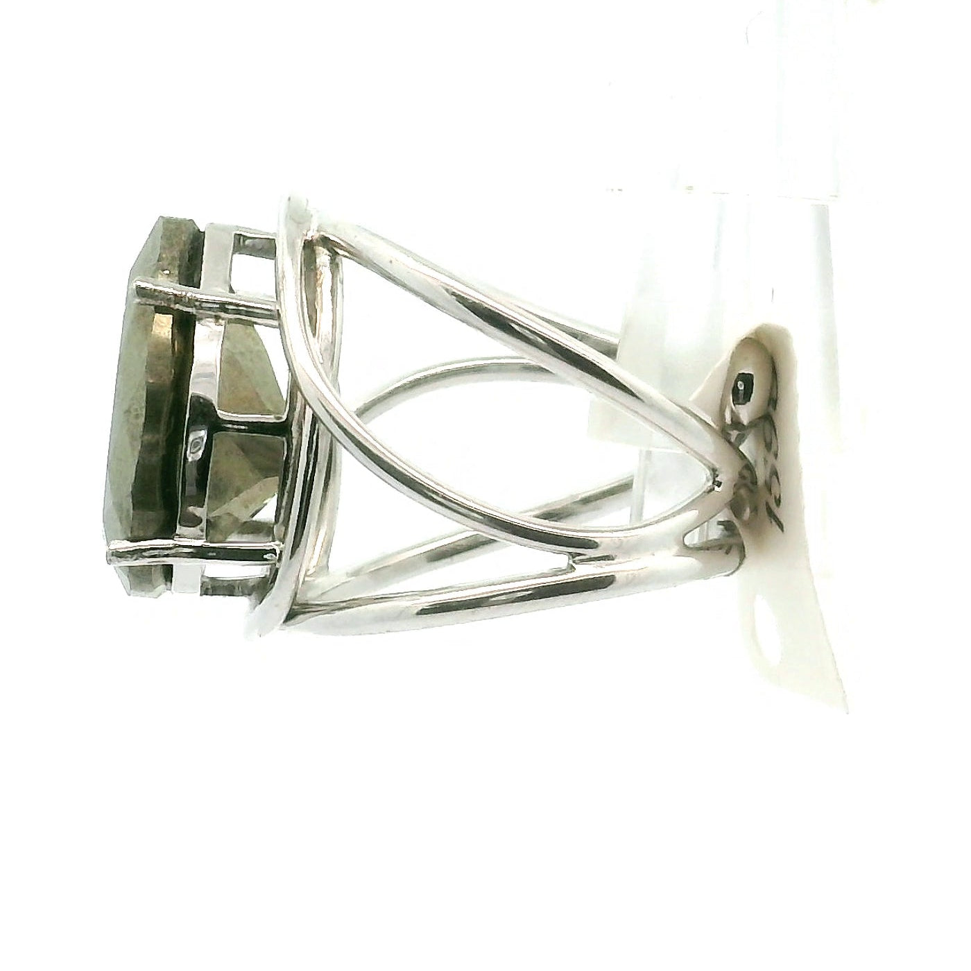 Pyrite Cuff Ring .925 Silver for Luck & Manifestation