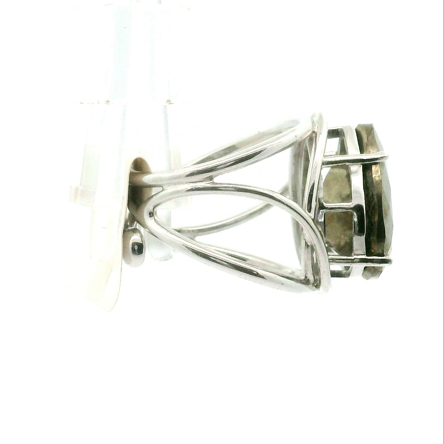 Pyrite Cuff Ring .925 Silver for Luck & Manifestation