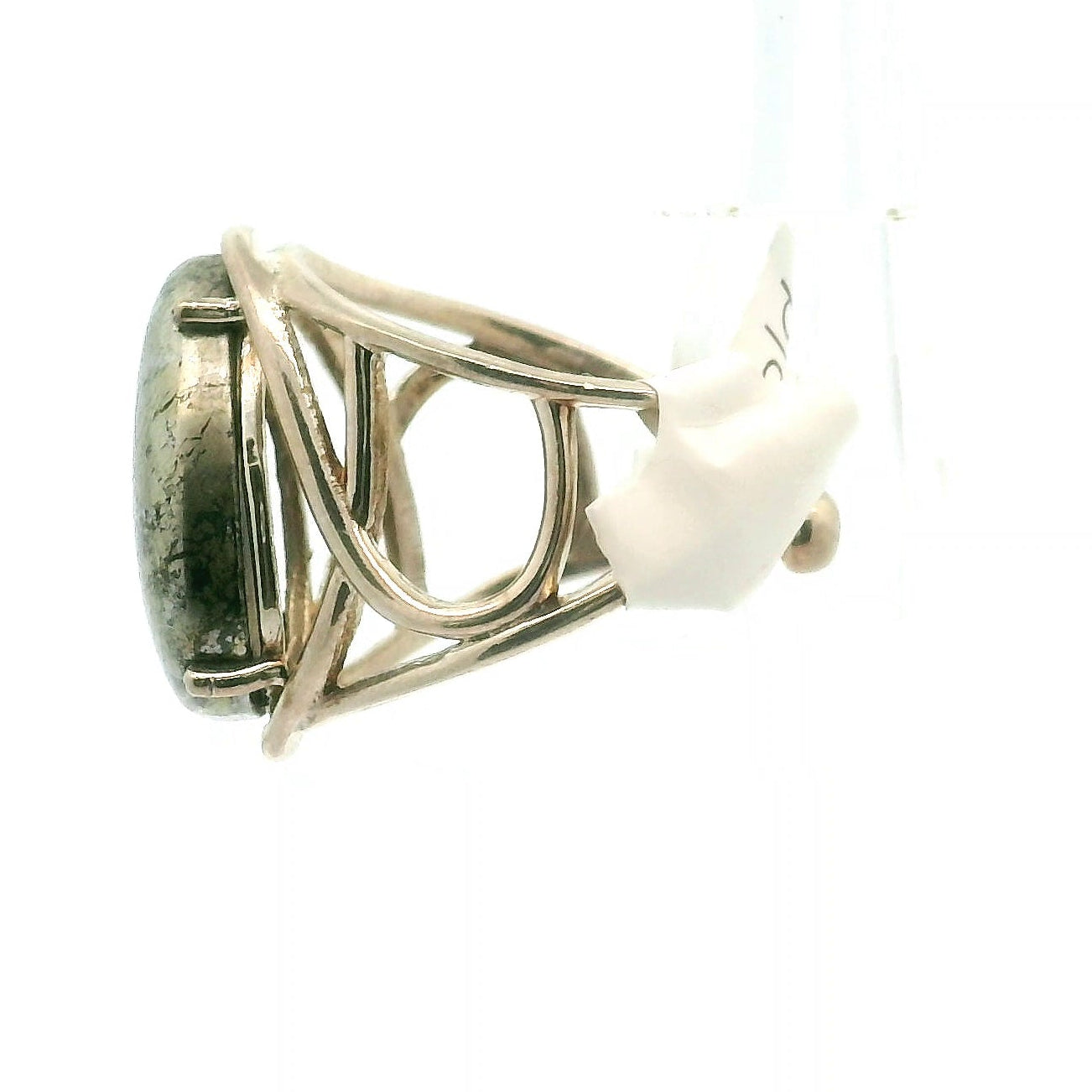 Apache Gold Cuff Ring 925 Silver for Joy, Love and Empowerment