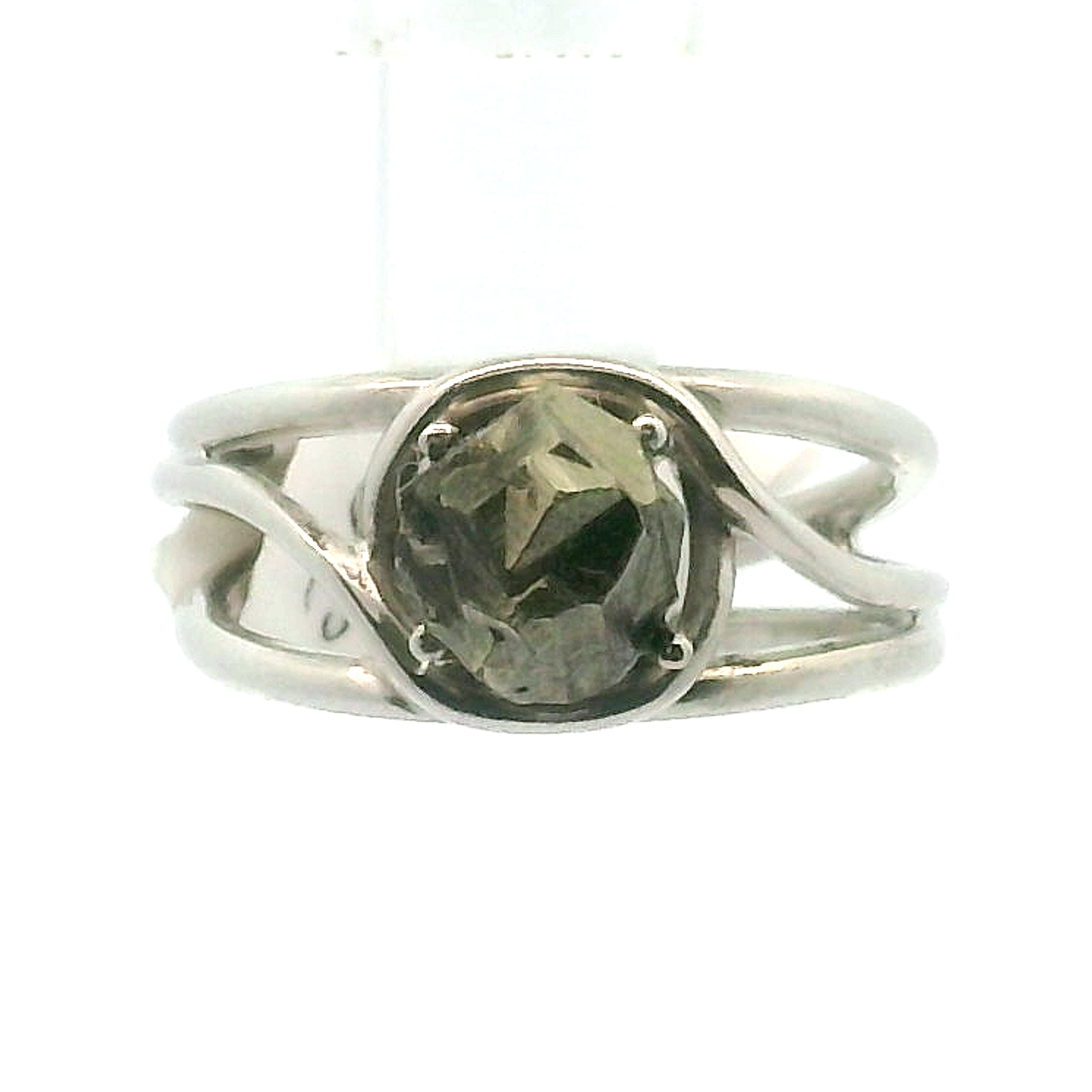 Pyrite Midi Cuff Ring .925 Silver for Luck & Manifestation