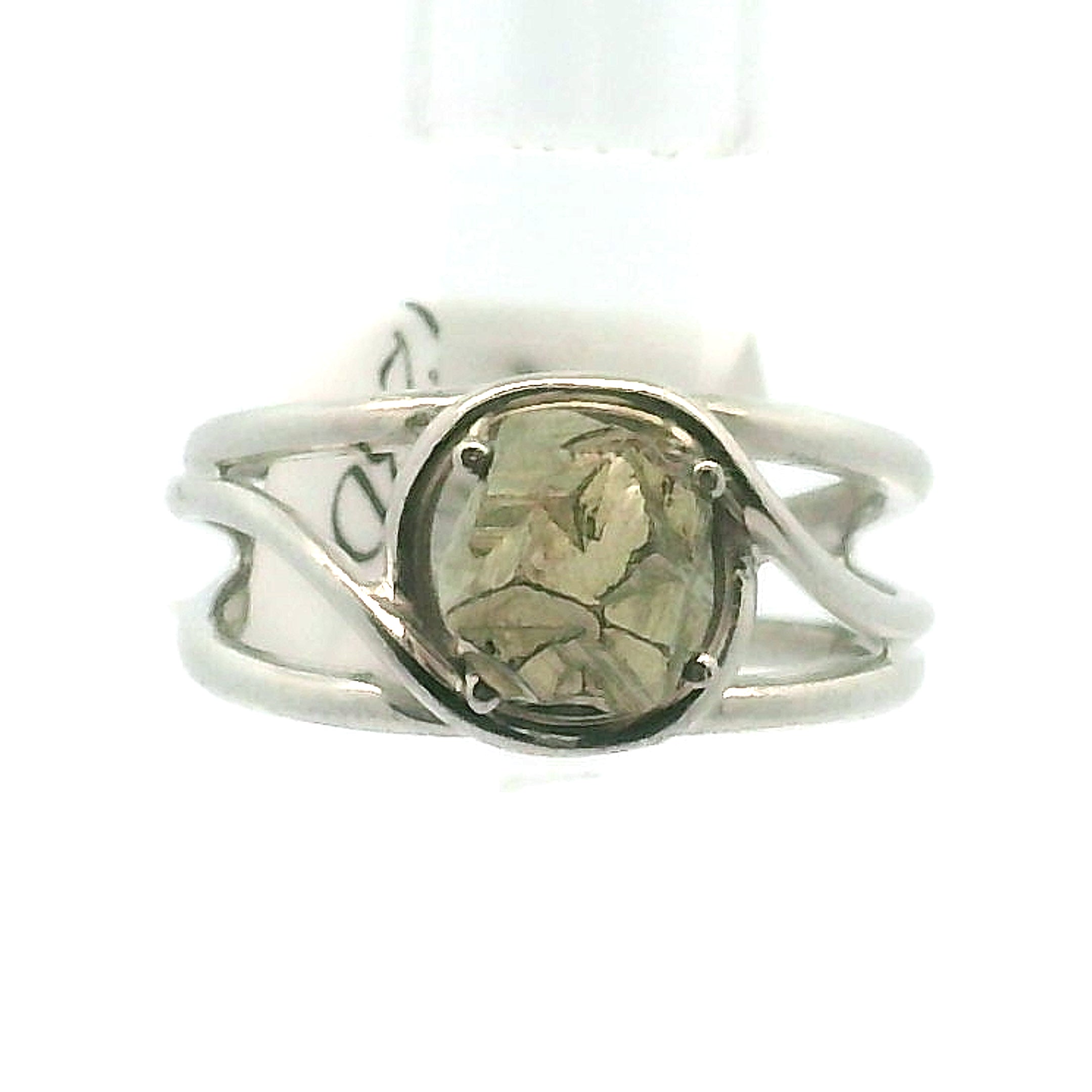 Pyrite Midi Cuff Ring .925 Silver for Luck & Manifestation