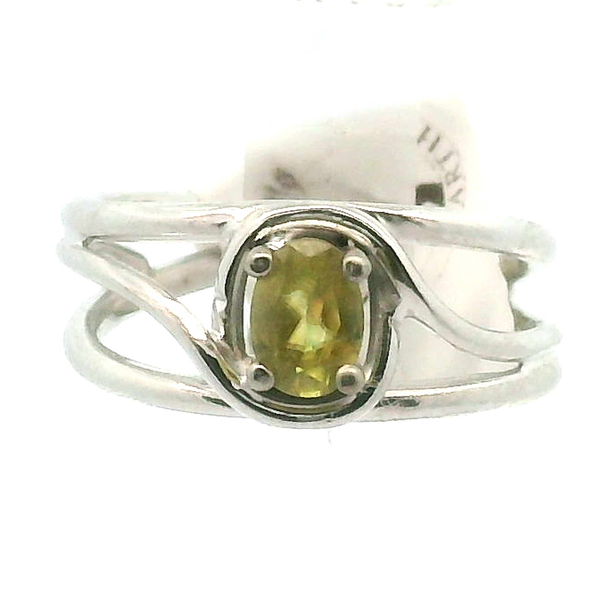 Sphene Midi Cuff Ring .925 Silver for Revitalizing your Life Force Energy and Accelerates Manifestations